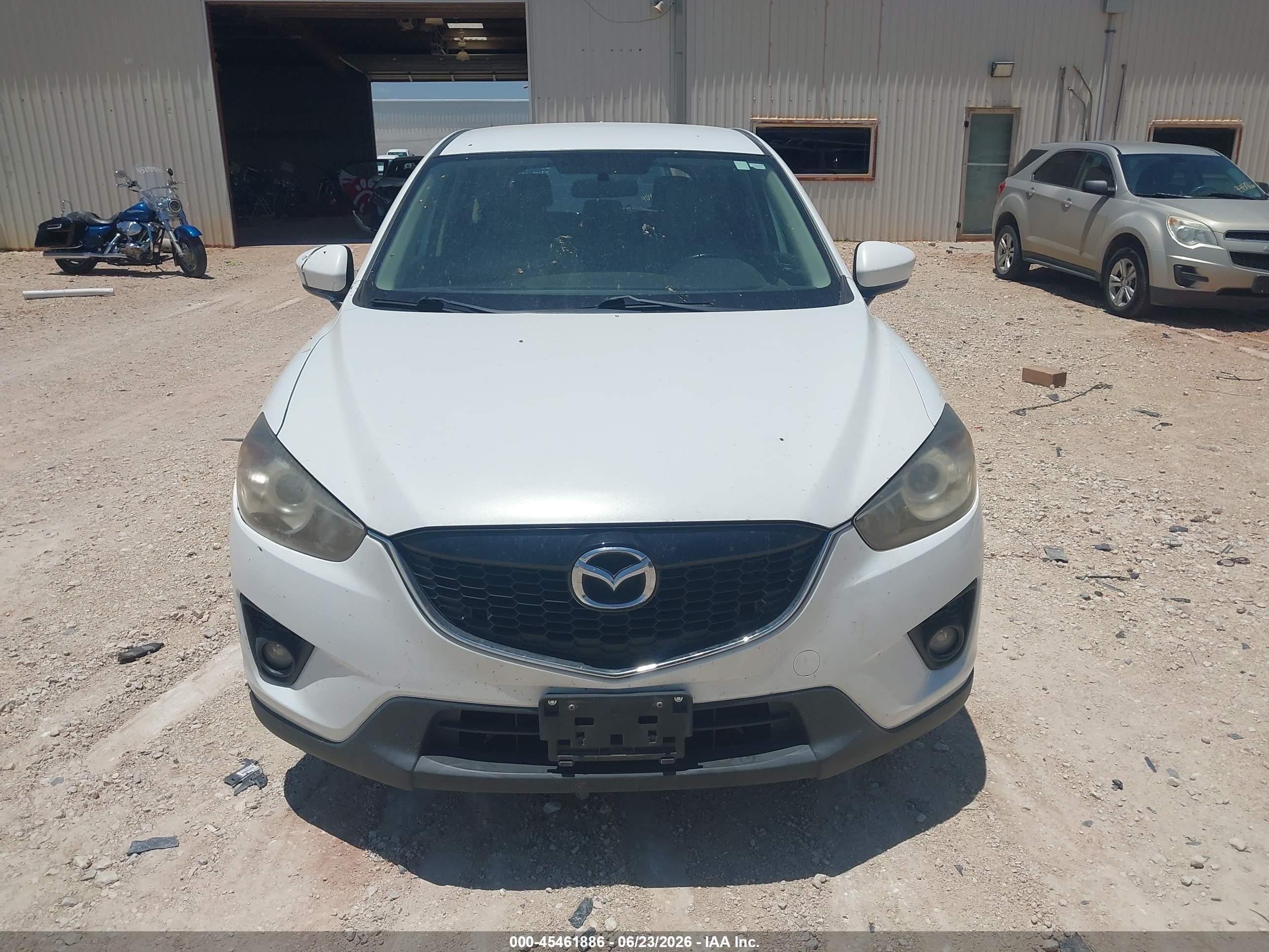 2015 Mazda Cx-5 Touring White vin: JM3KE2CY0F0455437