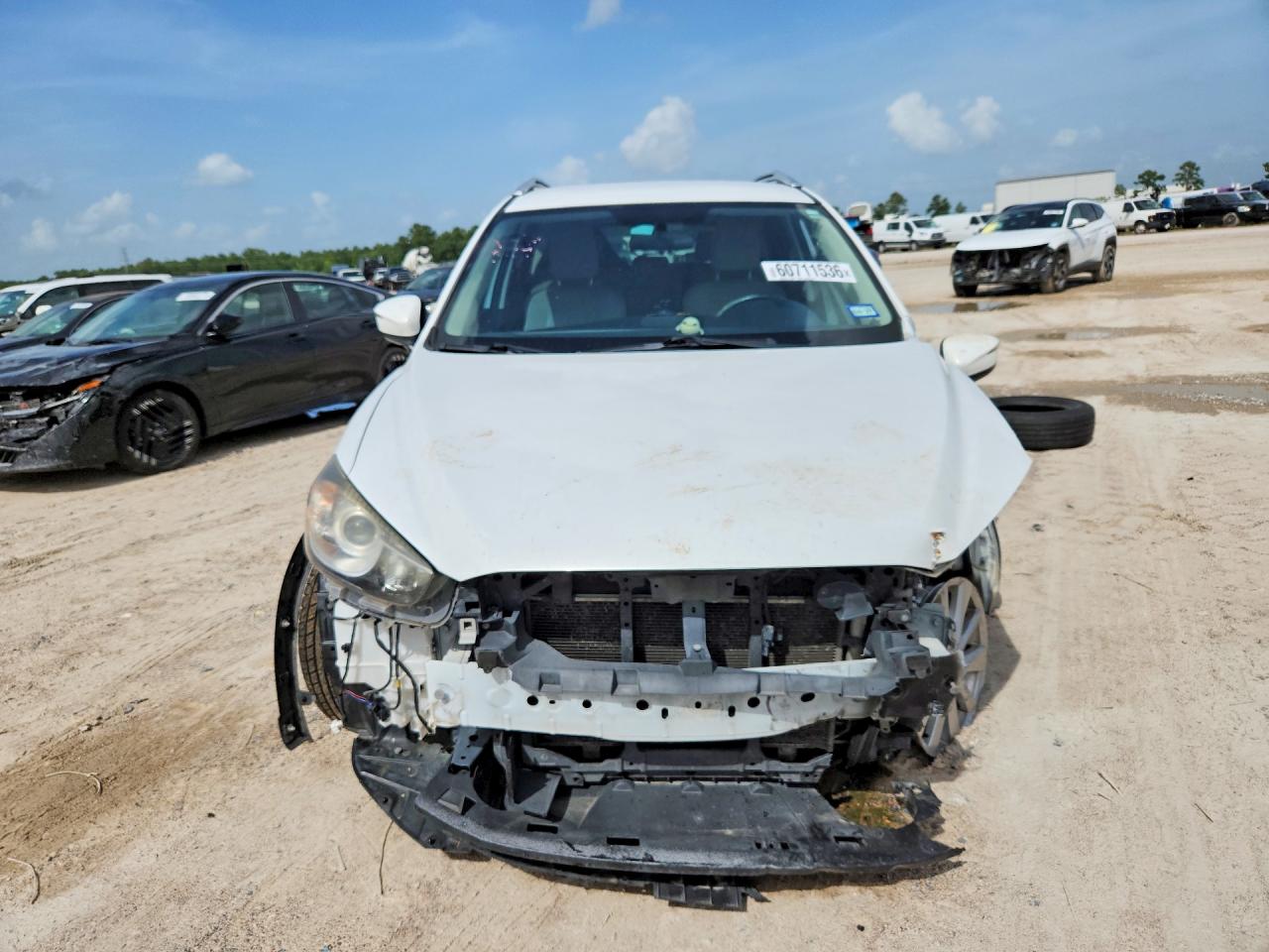 2015 Mazda Cx-5 Touring White vin: JM3KE2CY0F0470942