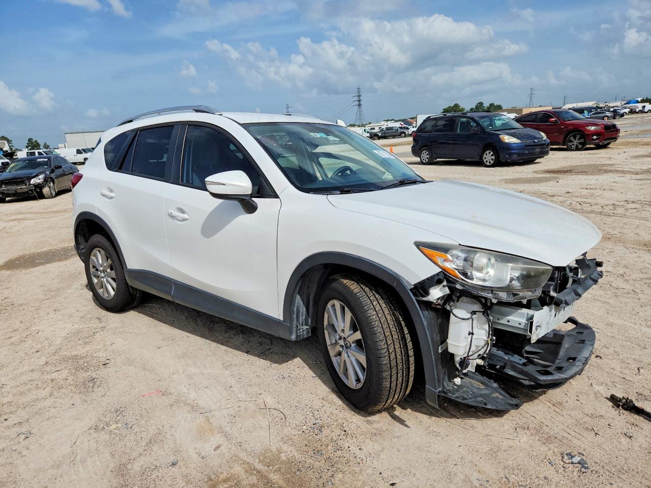 2015 Mazda Cx-5 Touring White vin: JM3KE2CY0F0470942