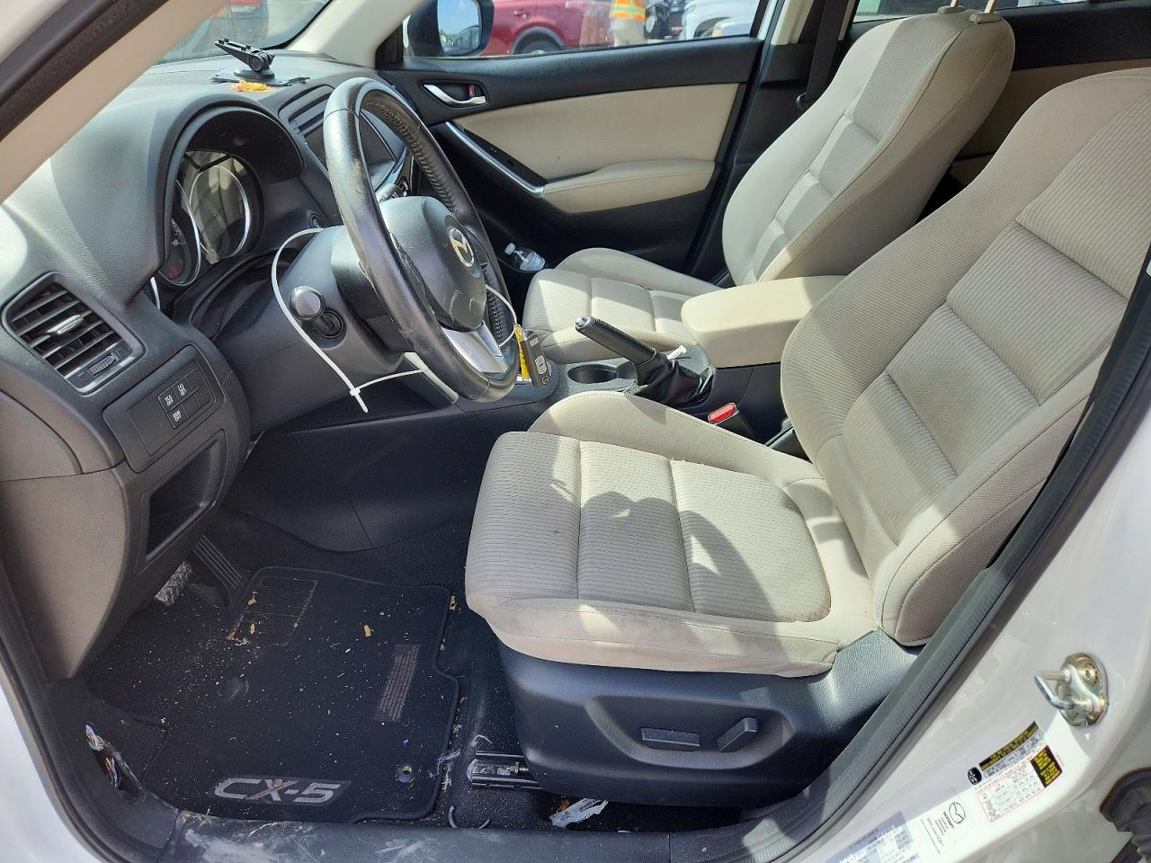 2015 Mazda Cx-5 Touring White vin: JM3KE2CY0F0470942