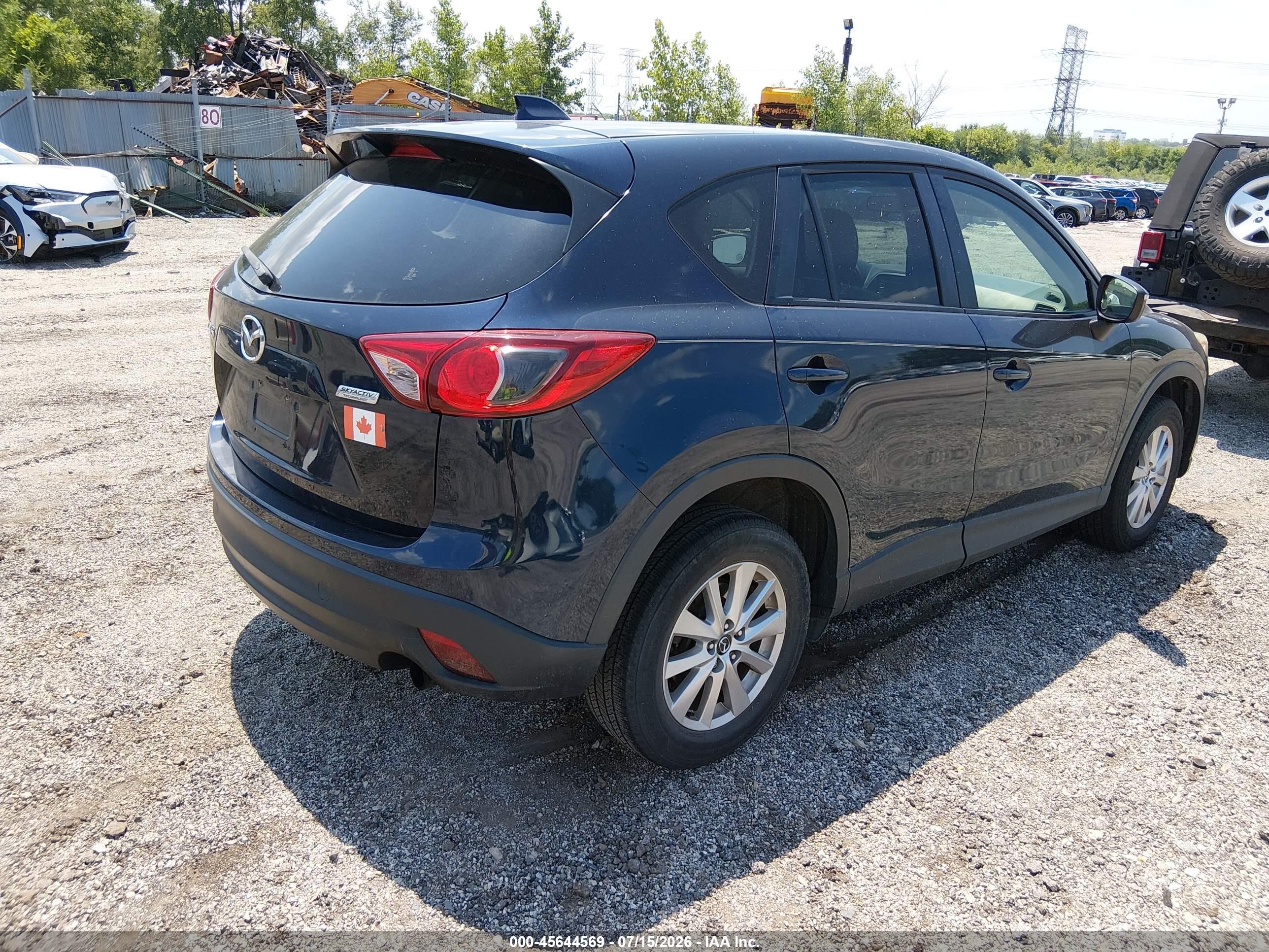 2015 Mazda Cx-5 Touring Dark Blue vin: JM3KE2CY0F0525891