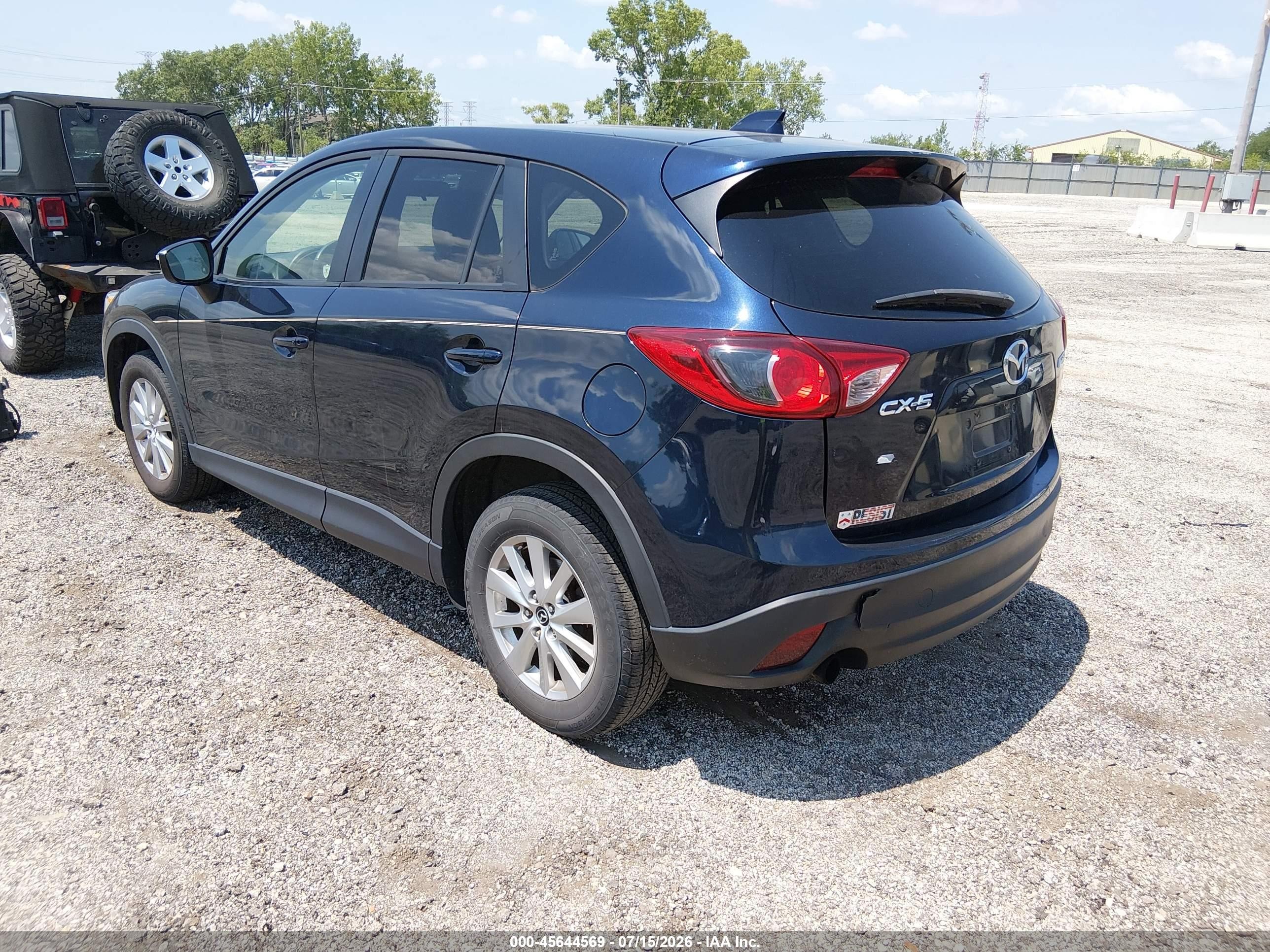 2015 Mazda Cx-5 Touring Dark Blue vin: JM3KE2CY0F0525891