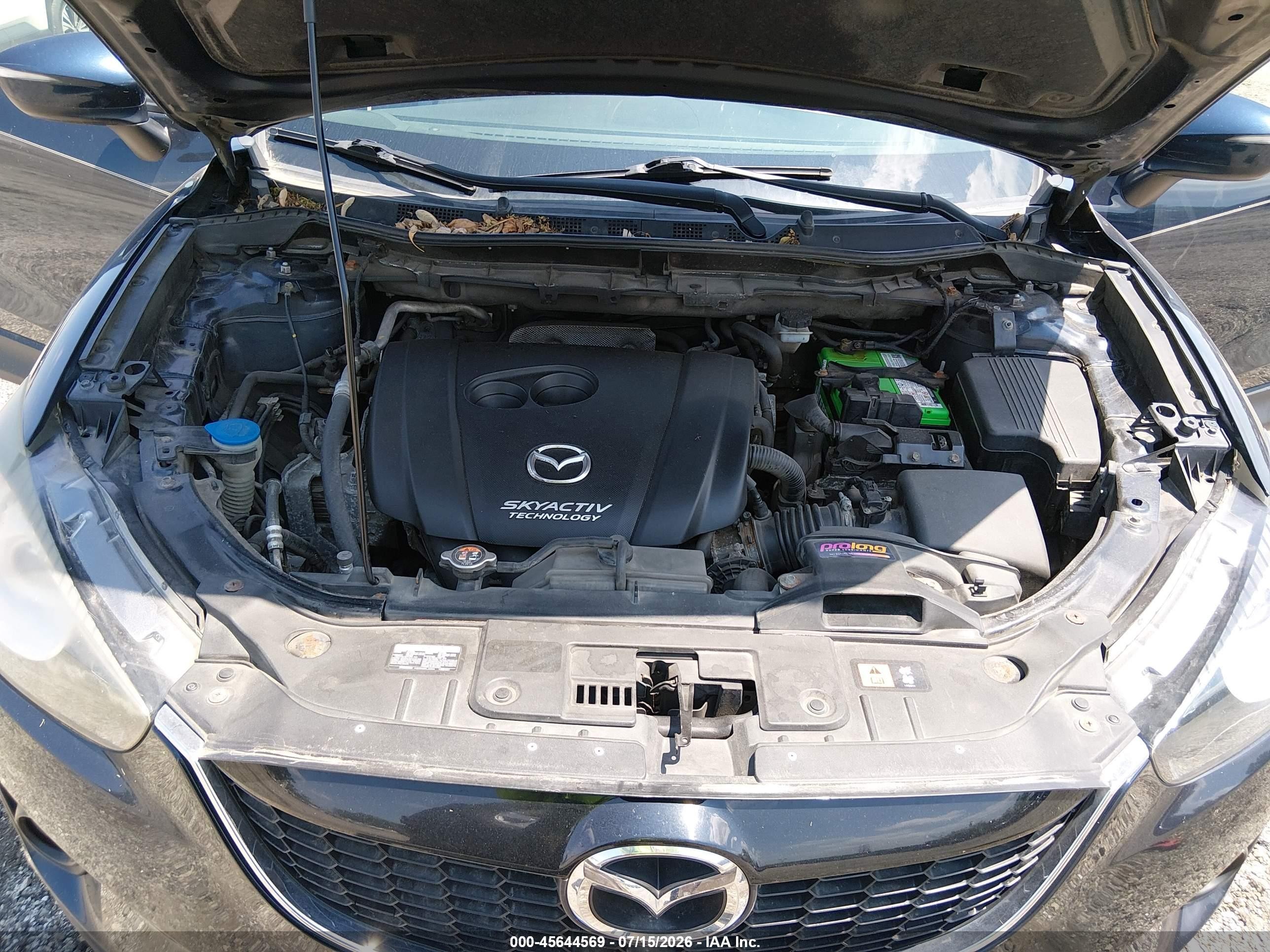 2015 Mazda Cx-5 Touring Dark Blue vin: JM3KE2CY0F0525891