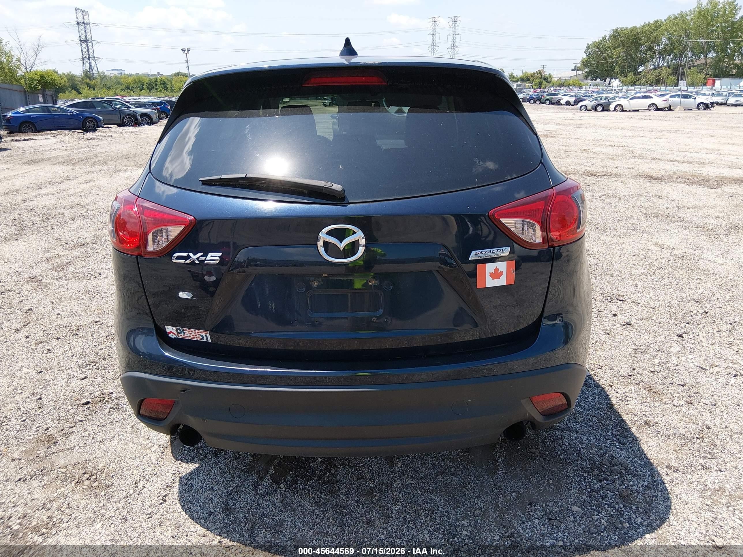 2015 Mazda Cx-5 Touring Dark Blue vin: JM3KE2CY0F0525891