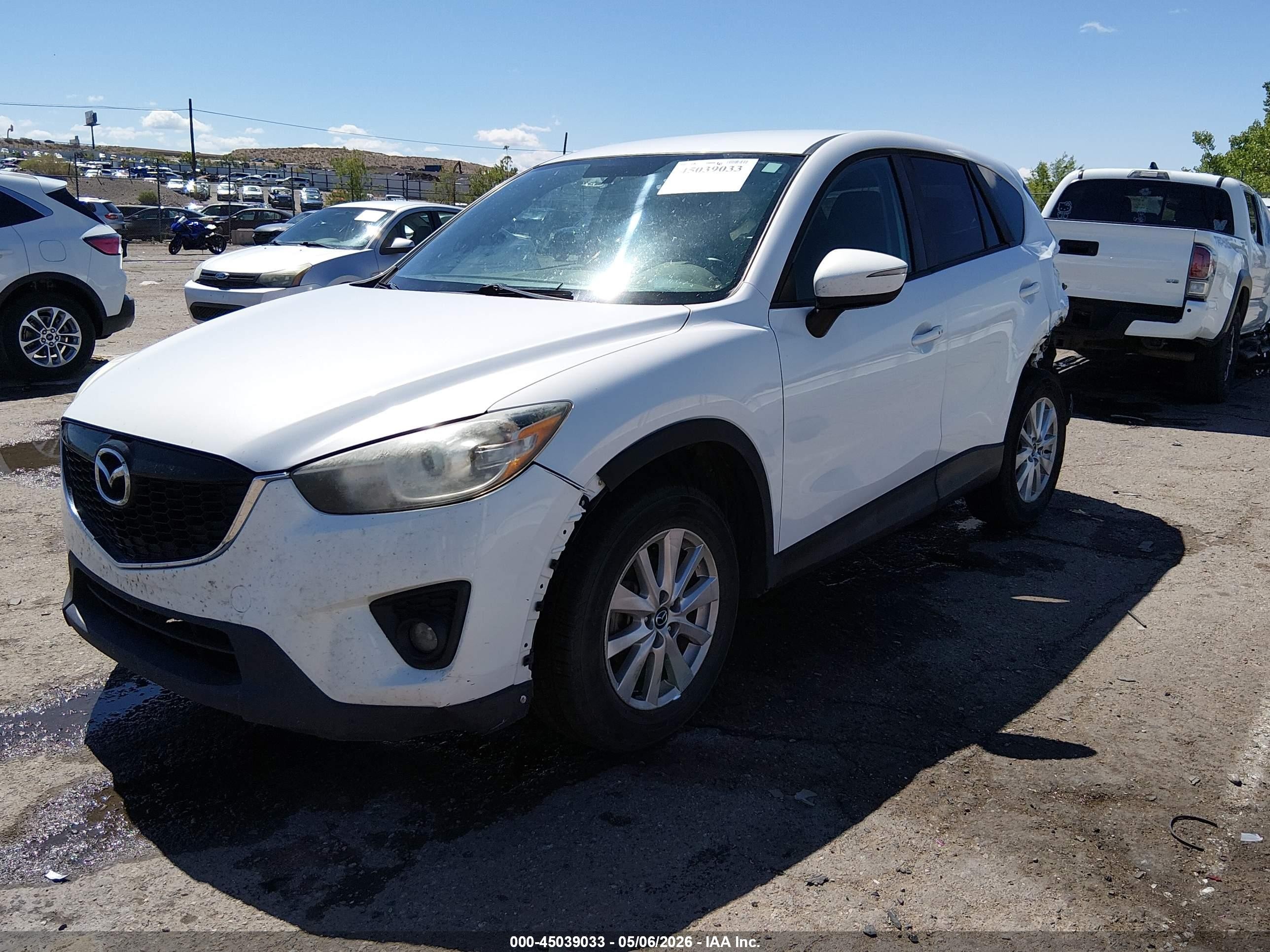 2015 Mazda Cx-5 Touring White vin: JM3KE2CY0F0528158