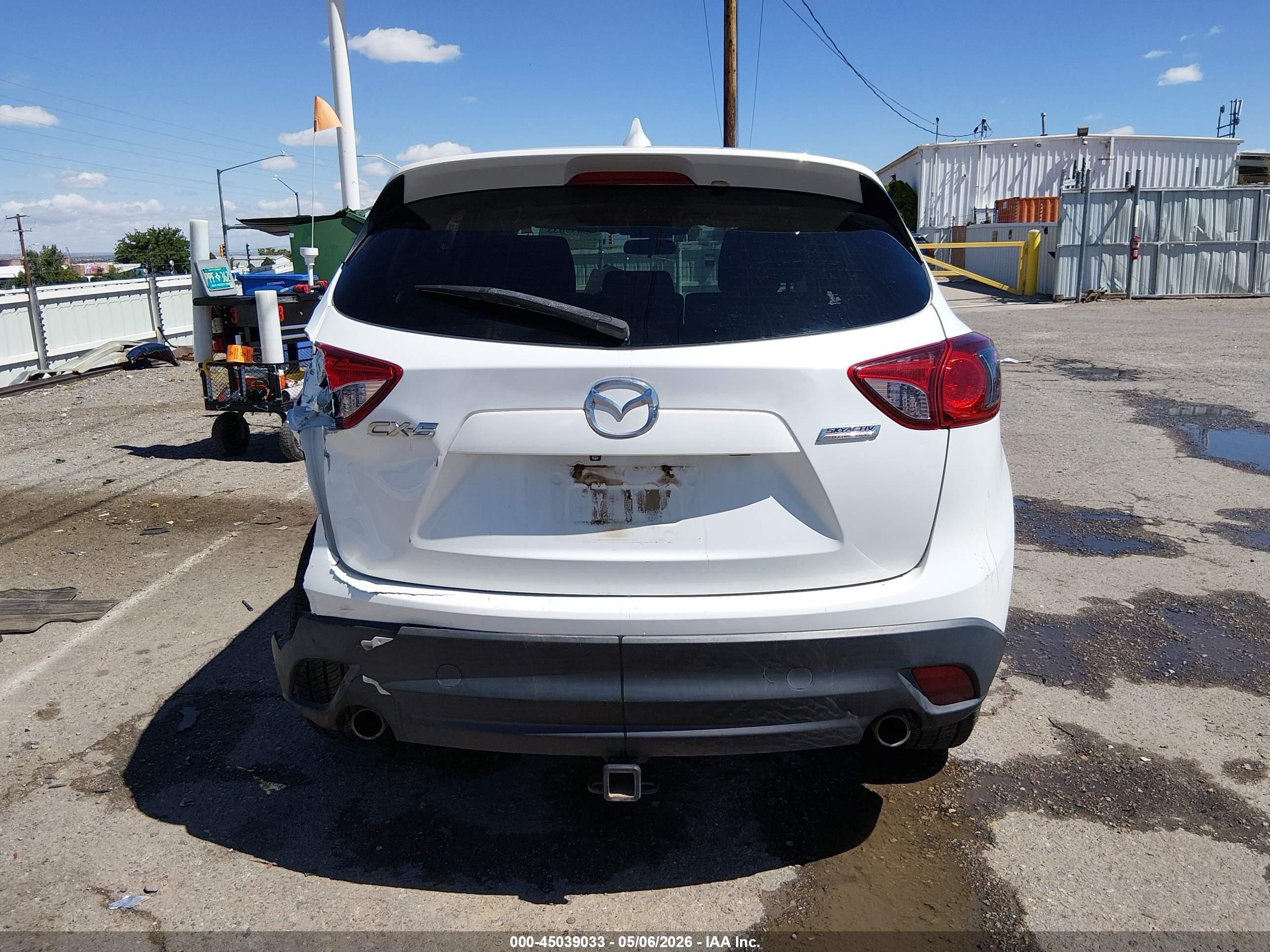 2015 Mazda Cx-5 Touring White vin: JM3KE2CY0F0528158