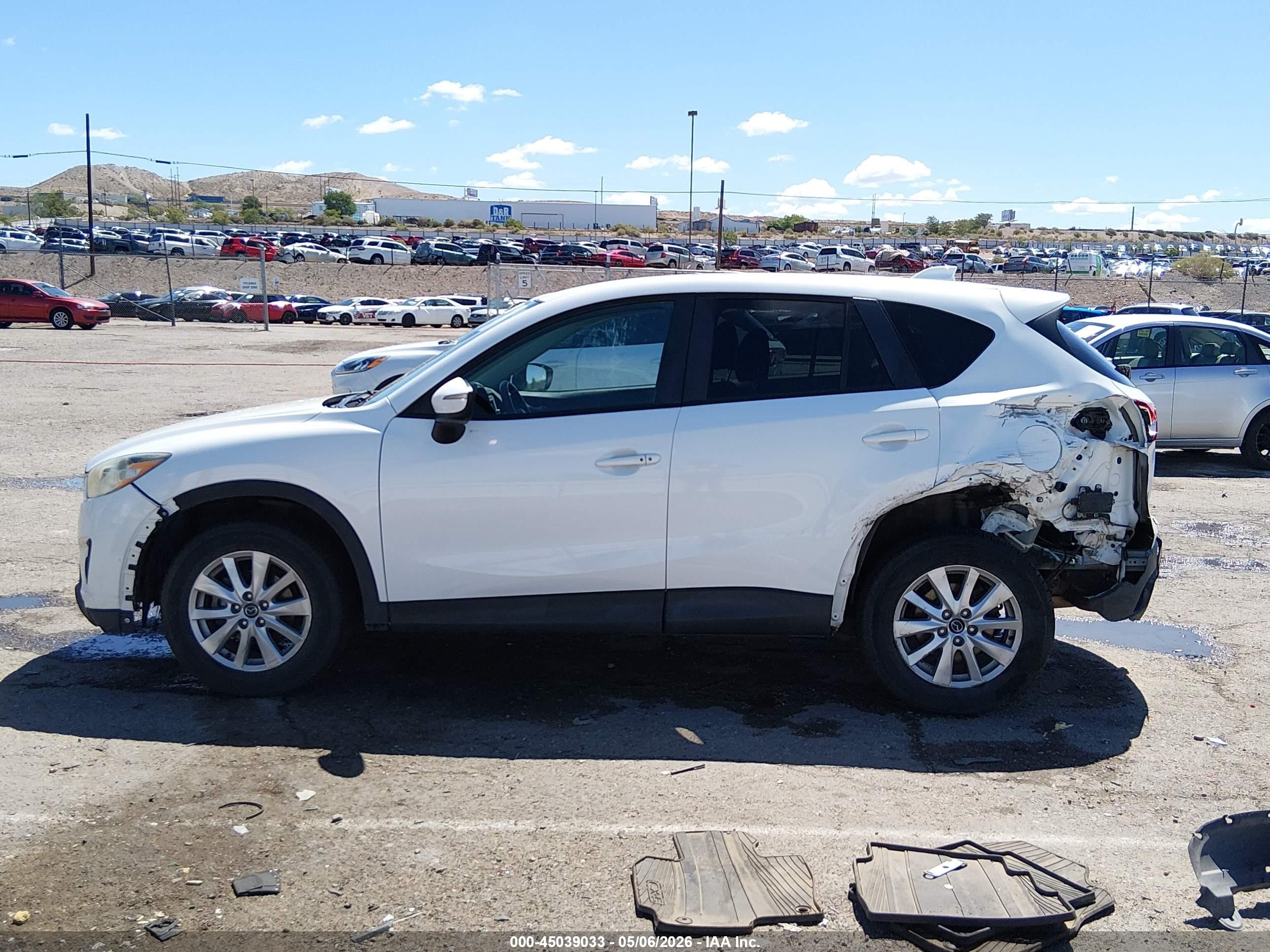 2015 Mazda Cx-5 Touring White vin: JM3KE2CY0F0528158