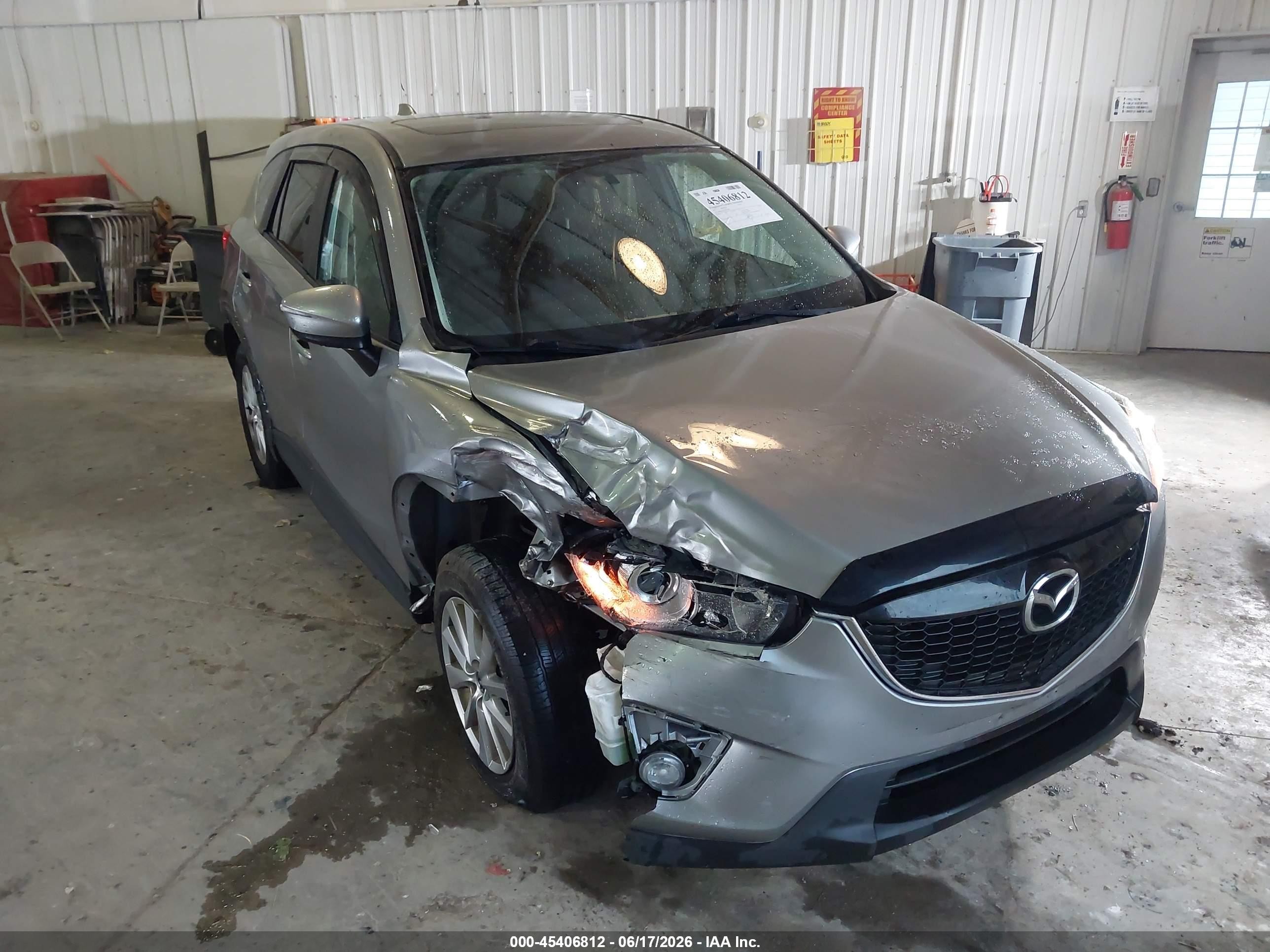 2015 Mazda Cx-5 Touring Gray vin: JM3KE2CY0F0553965