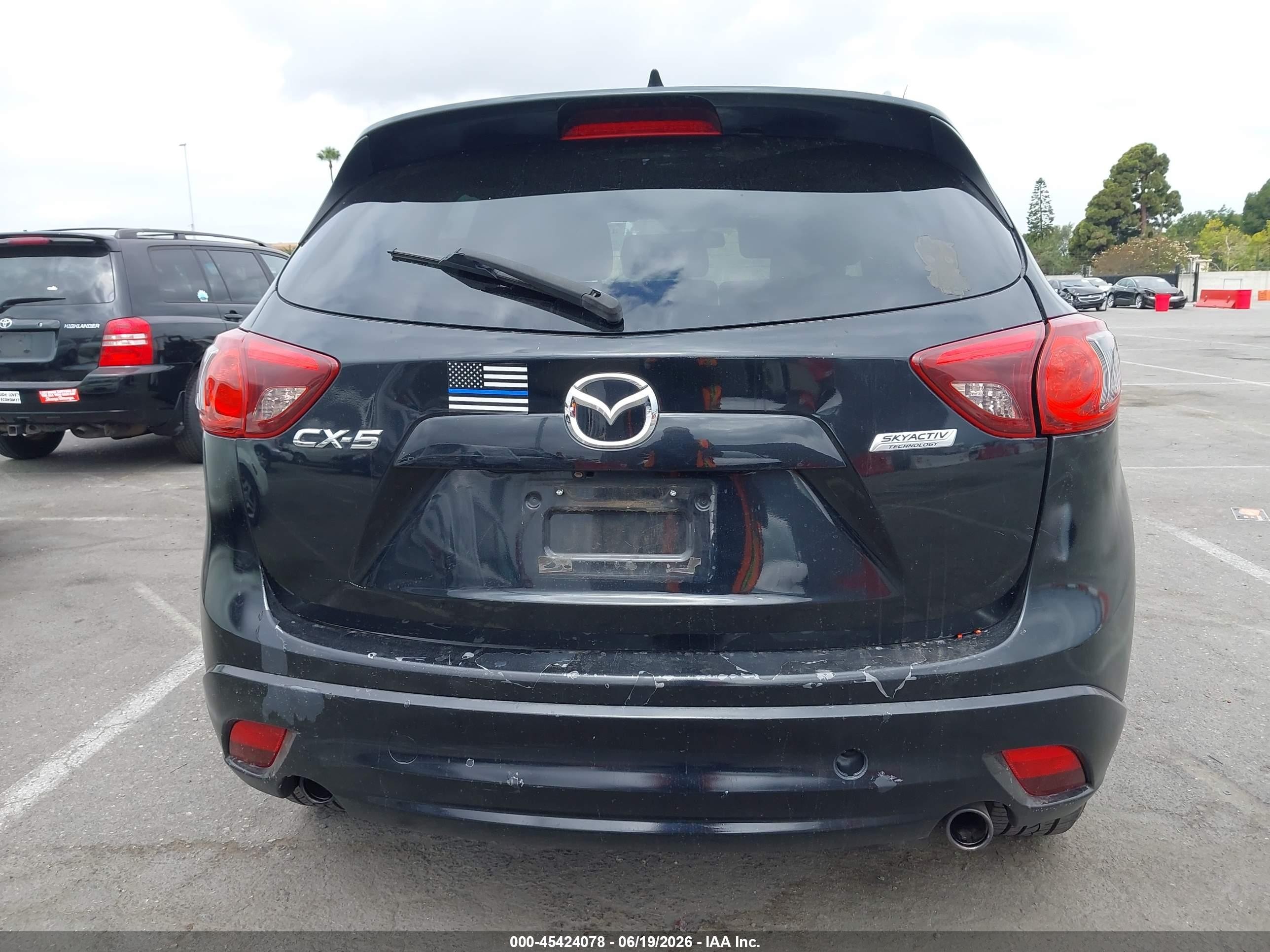 2014 Mazda Cx-5 Touring Black vin: JM3KE2CY1E0308221