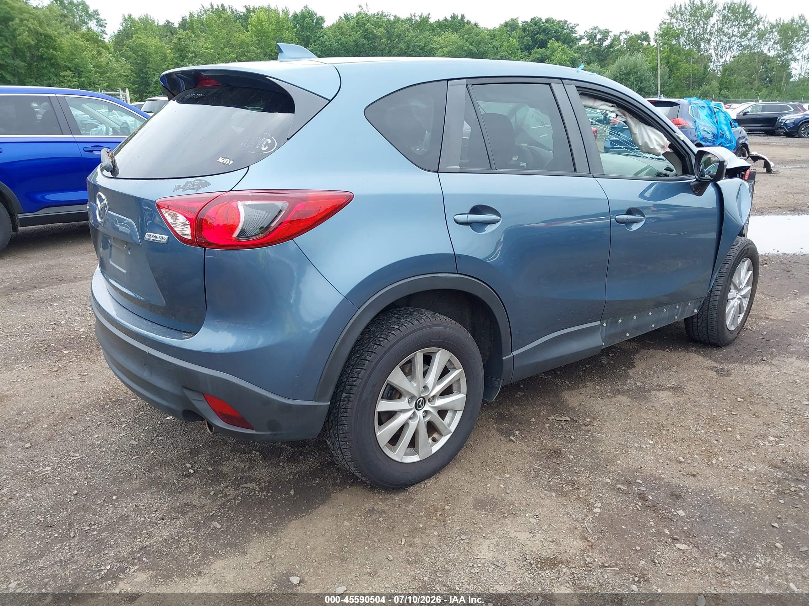 2015 Mazda Cx-5 Touring Dark Blue vin: JM3KE2CY1F0529870