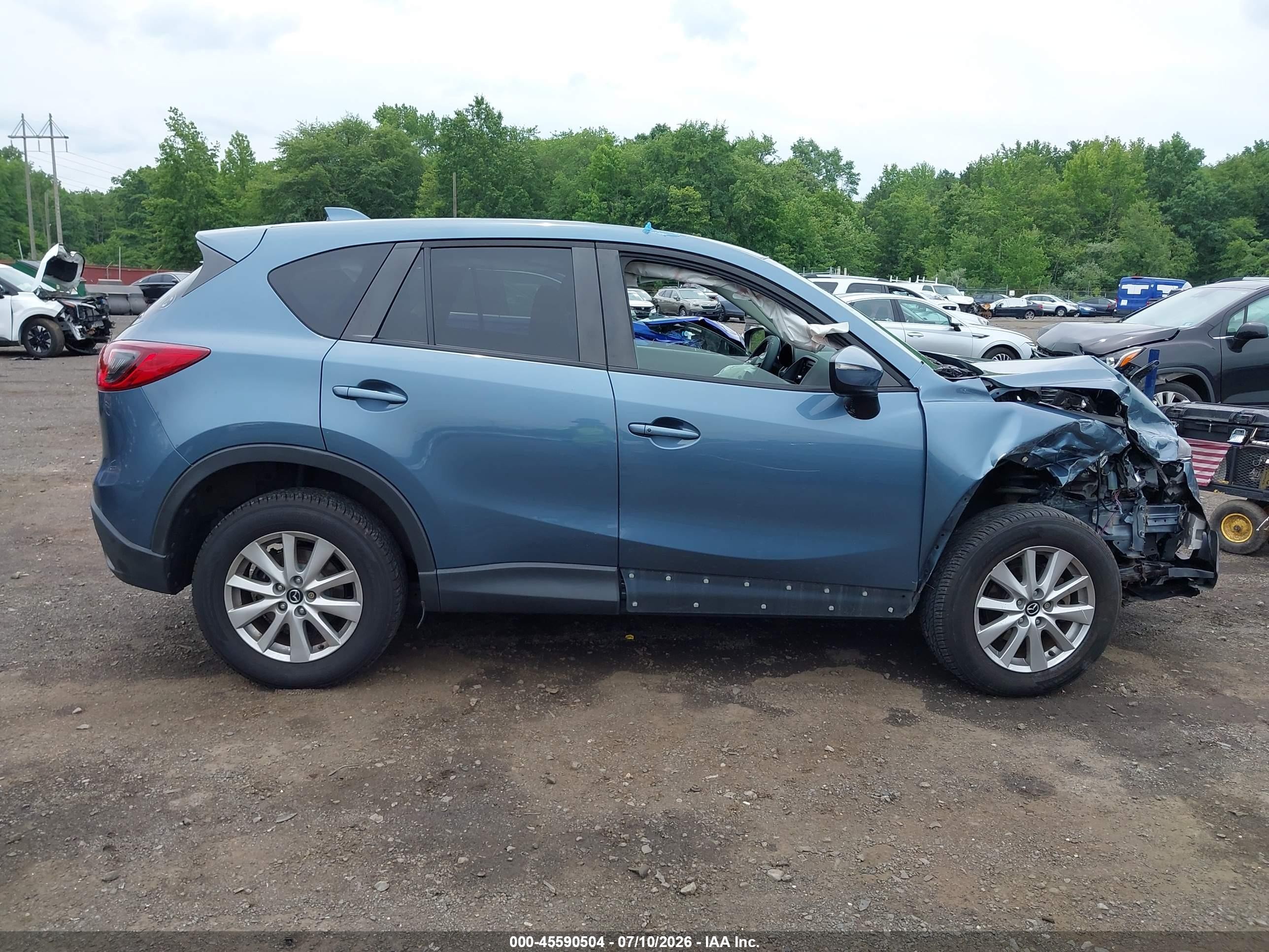 2015 Mazda Cx-5 Touring Dark Blue vin: JM3KE2CY1F0529870