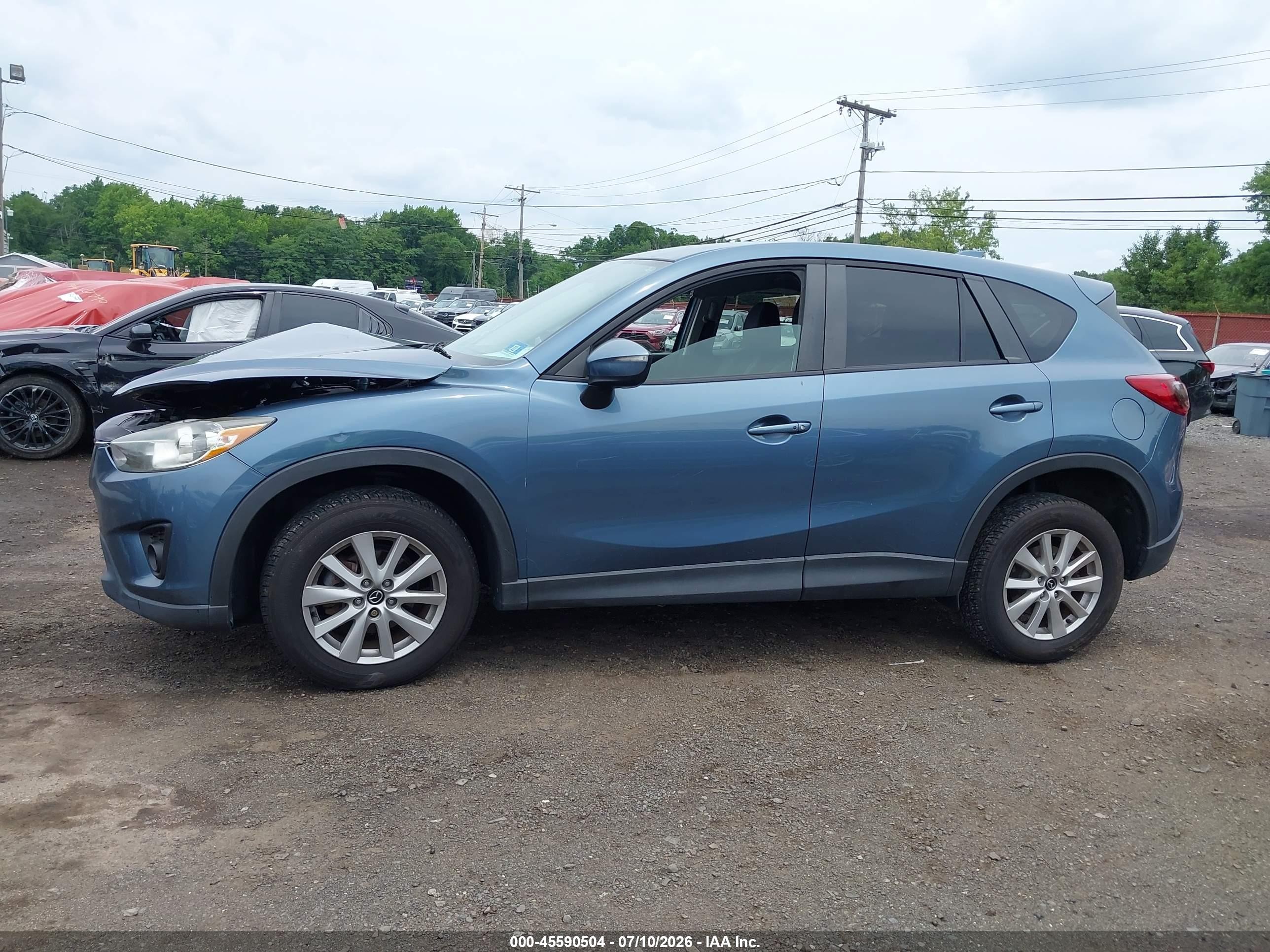 2015 Mazda Cx-5 Touring Dark Blue vin: JM3KE2CY1F0529870