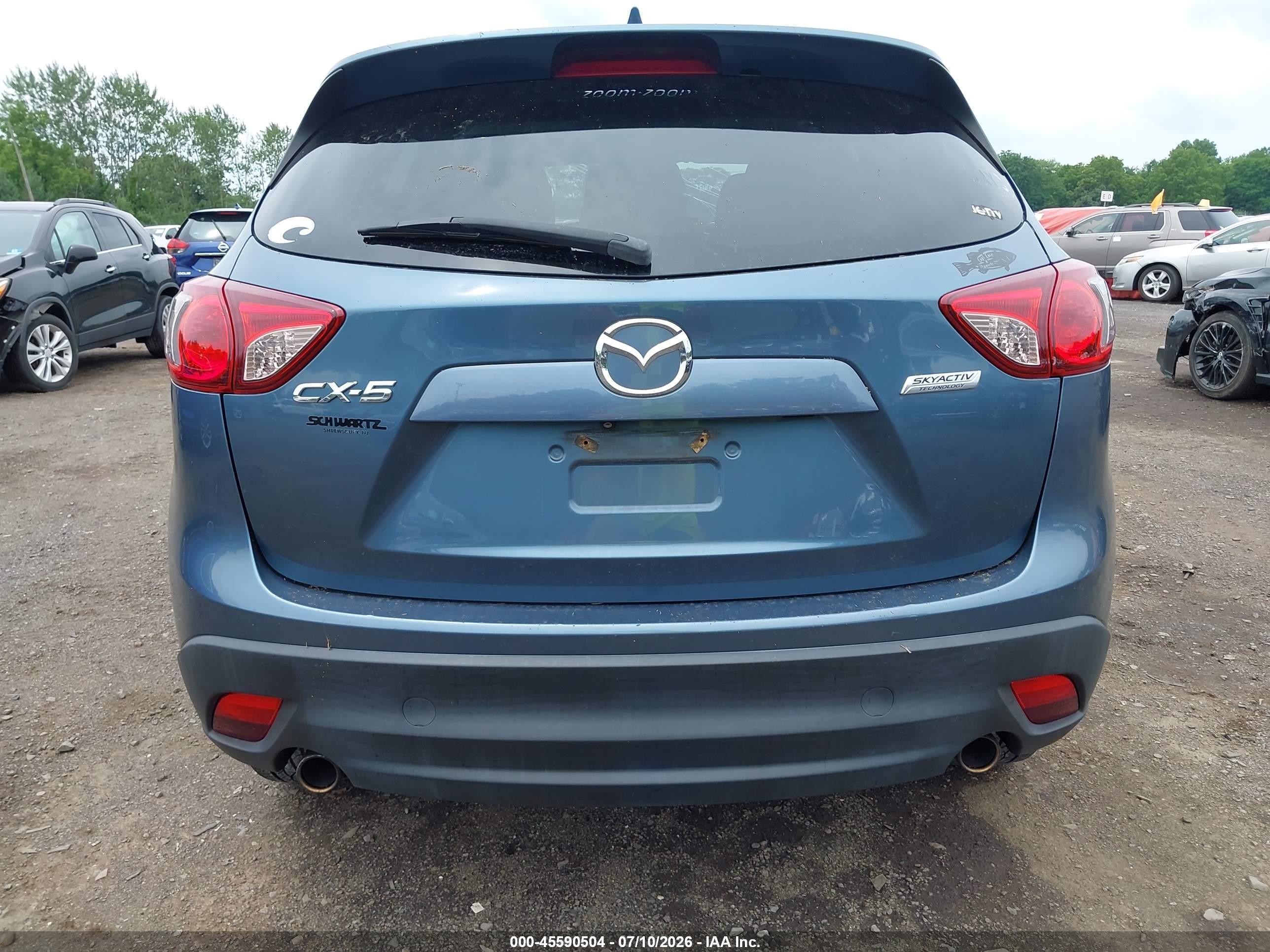 2015 Mazda Cx-5 Touring Dark Blue vin: JM3KE2CY1F0529870