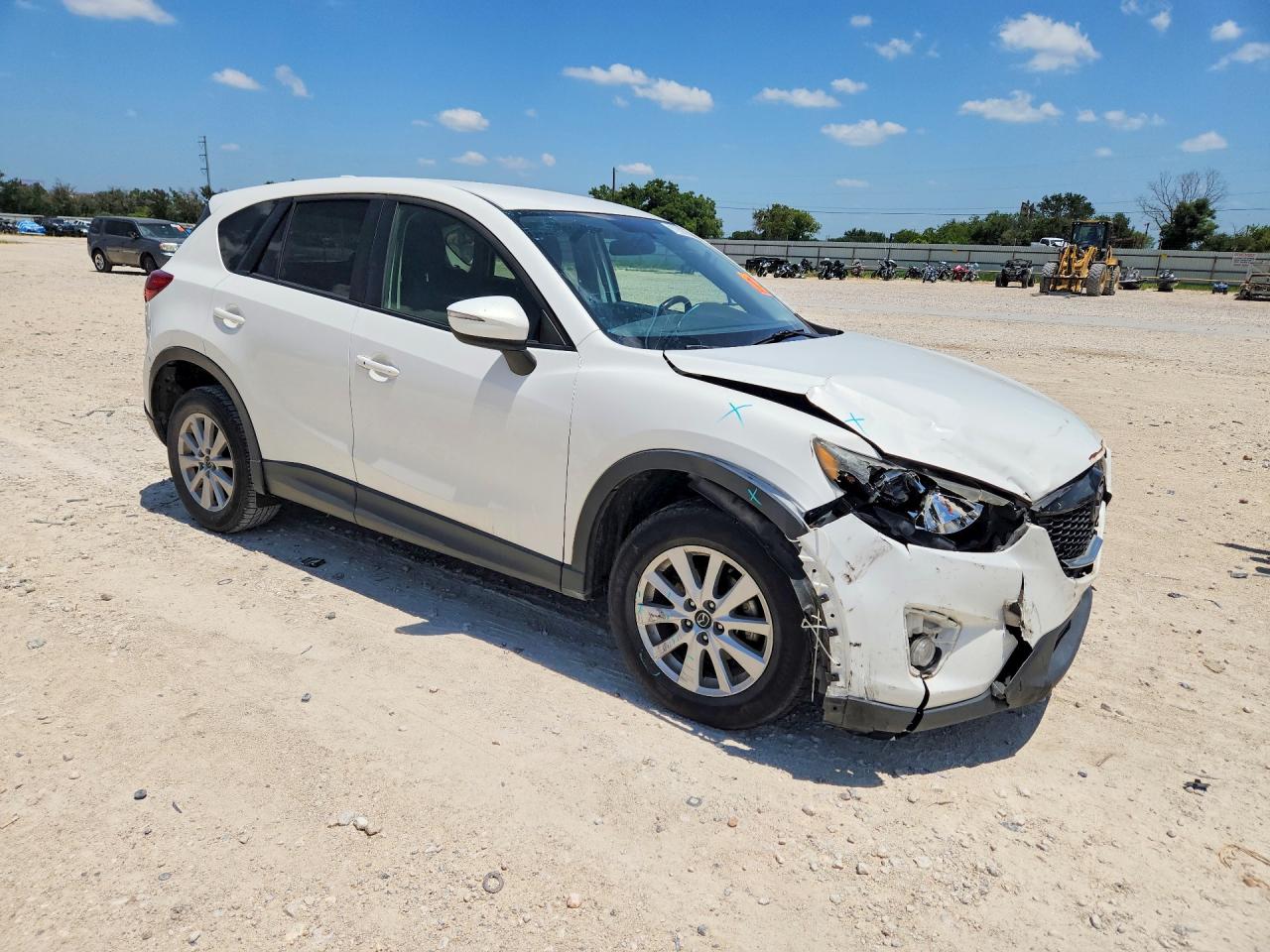 2015 Mazda Cx-5 Touring White vin: JM3KE2CY1F0531103