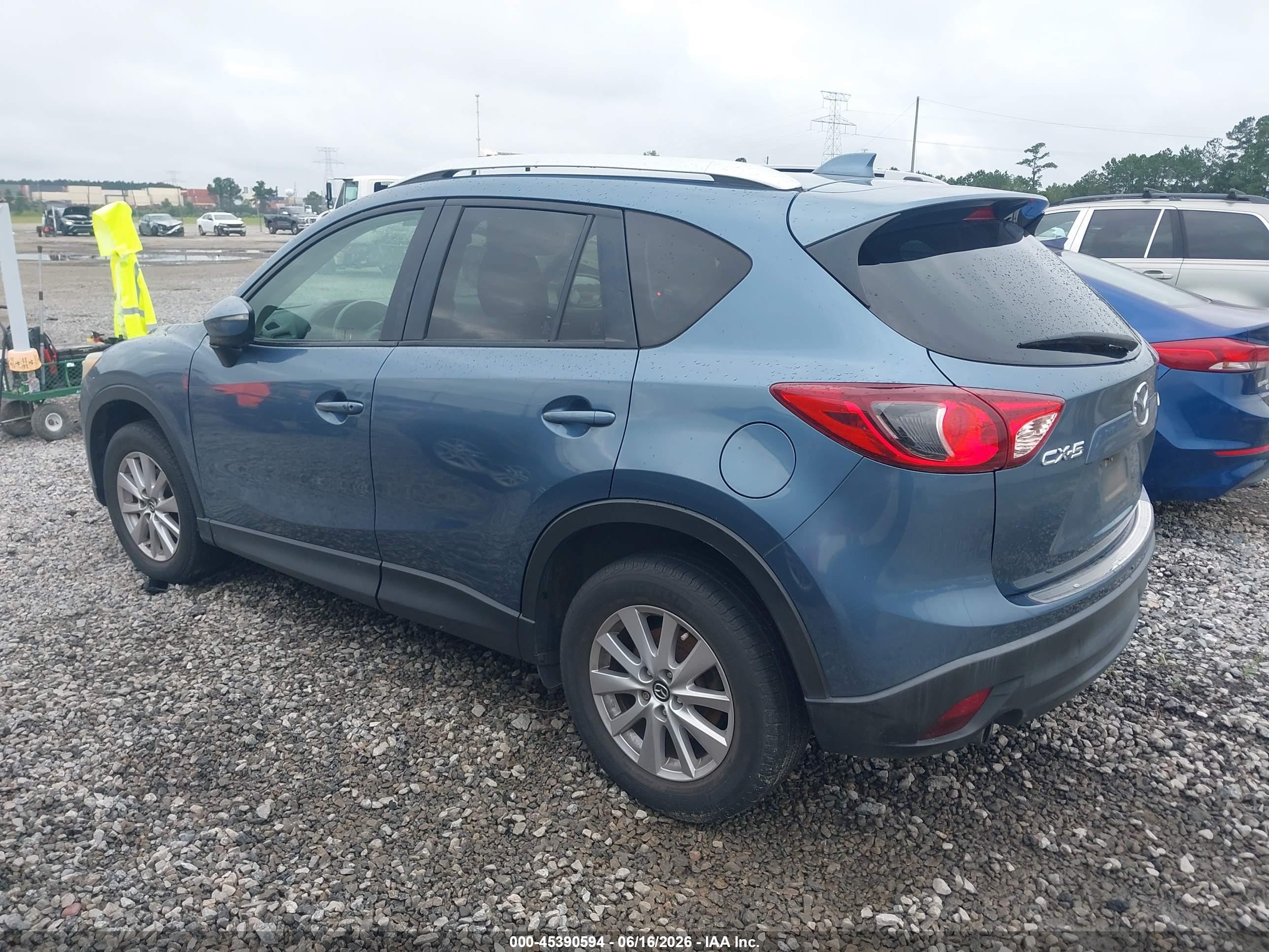 2015 Mazda Cx-5 Touring Blue vin: JM3KE2CY1F0537077