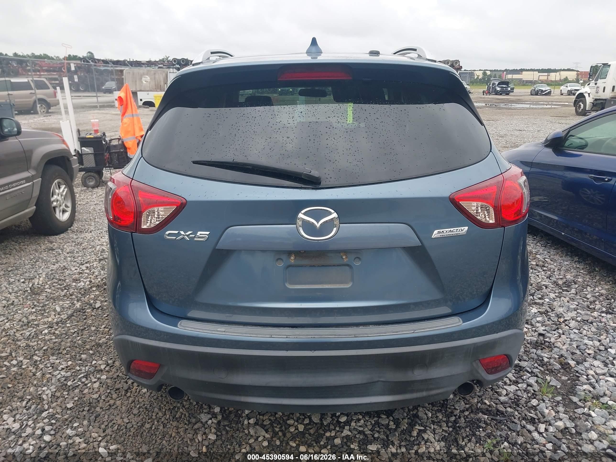 2015 Mazda Cx-5 Touring Blue vin: JM3KE2CY1F0537077