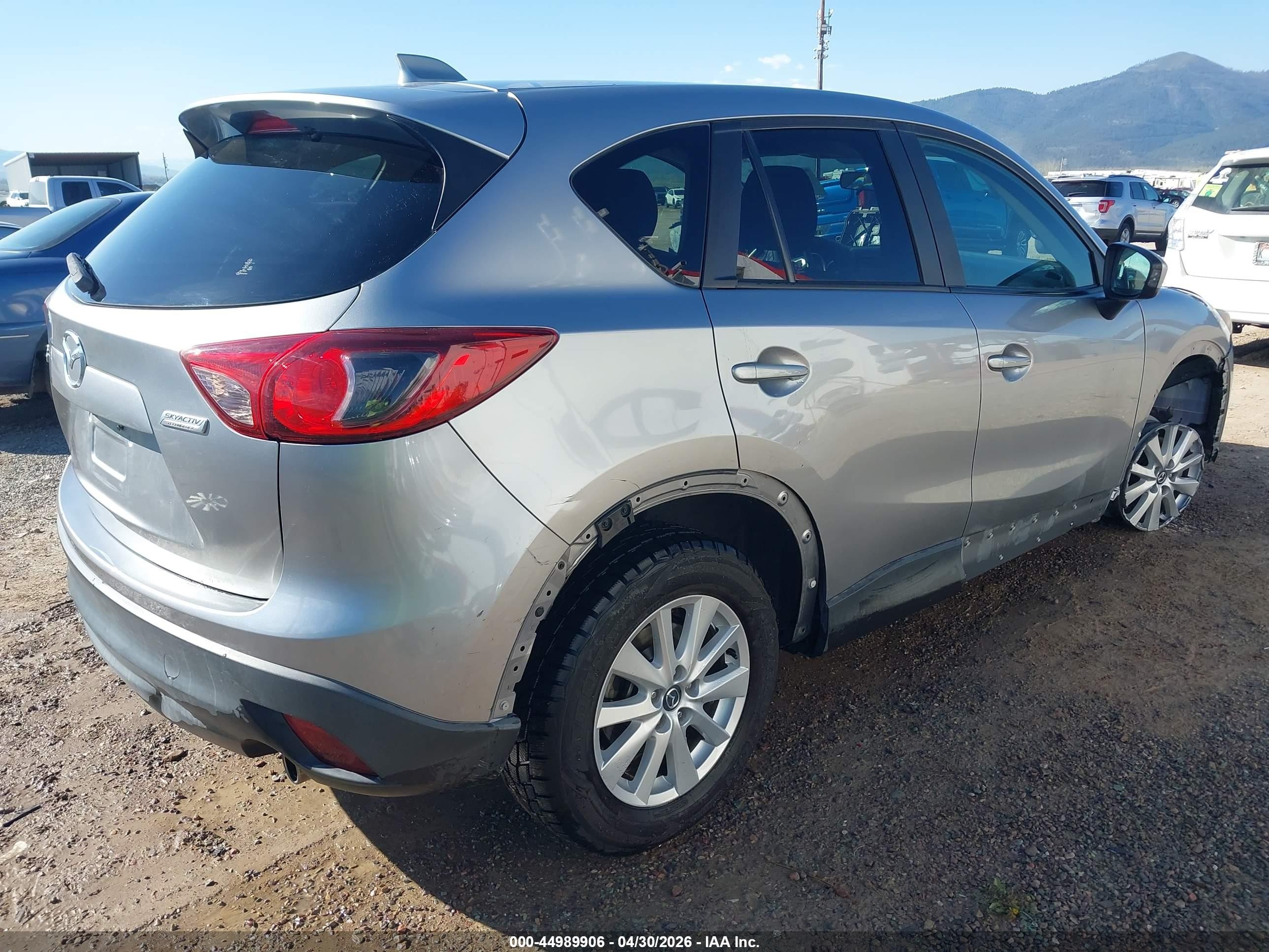 2014 Mazda Cx-5 Touring Gray vin: JM3KE2CY2E0385728
