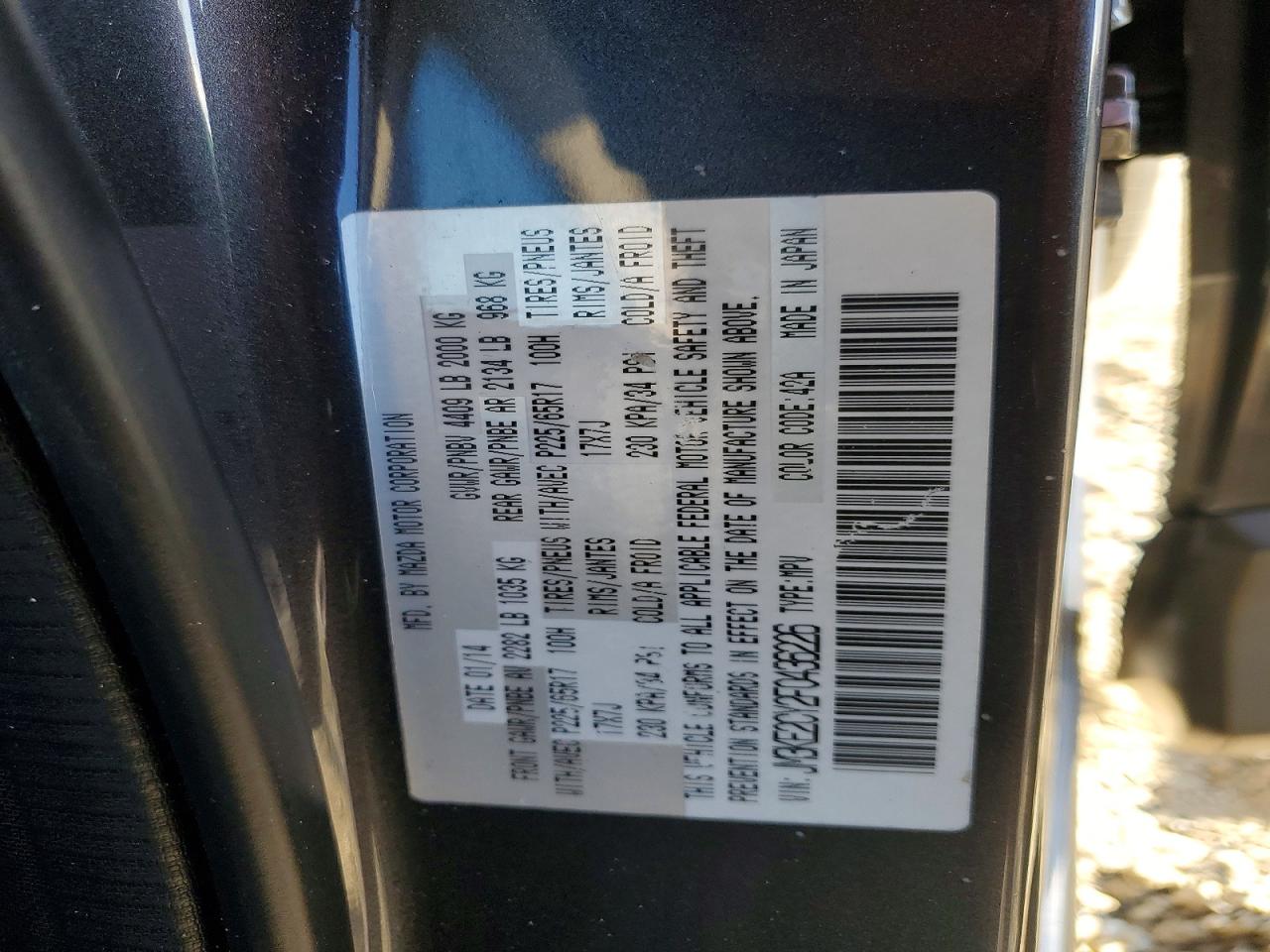 2015 Mazda Cx-5 Touring Gray vin: JM3KE2CY2F0436226