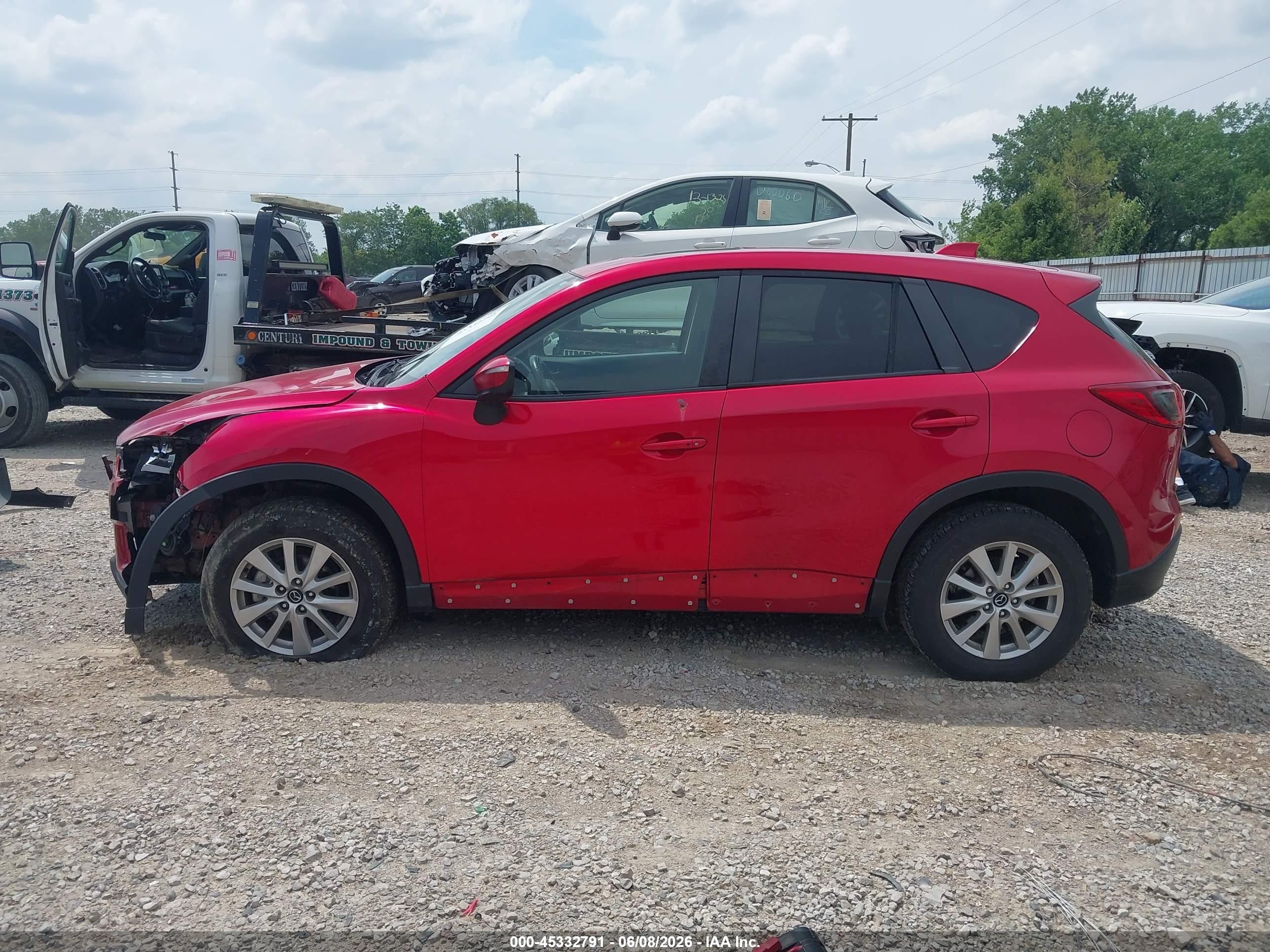 2015 Mazda Cx-5 Touring Red vin: JM3KE2CY2F0475270