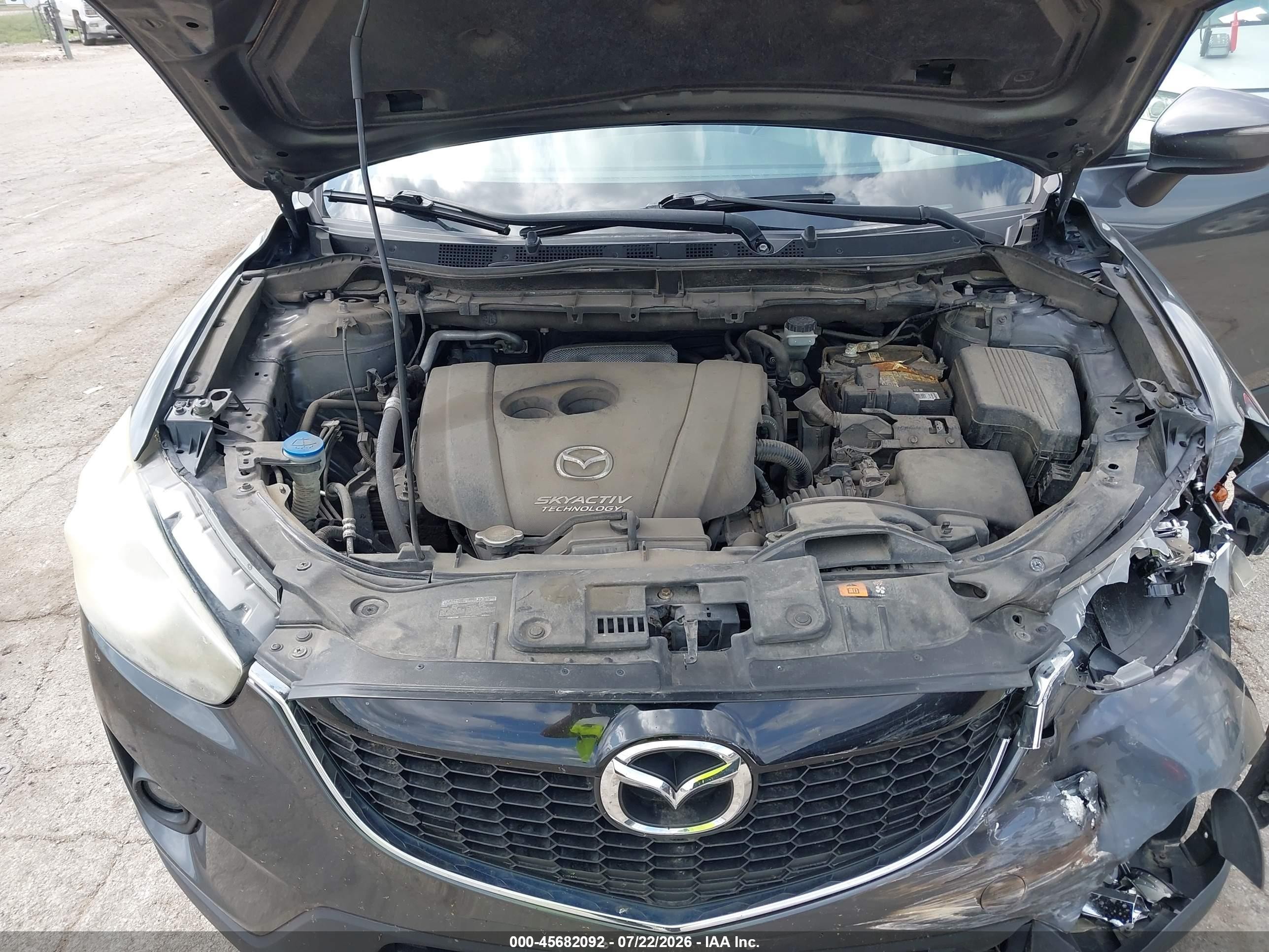 2015 Mazda Cx-5 Touring Gray vin: JM3KE2CY2F0486236