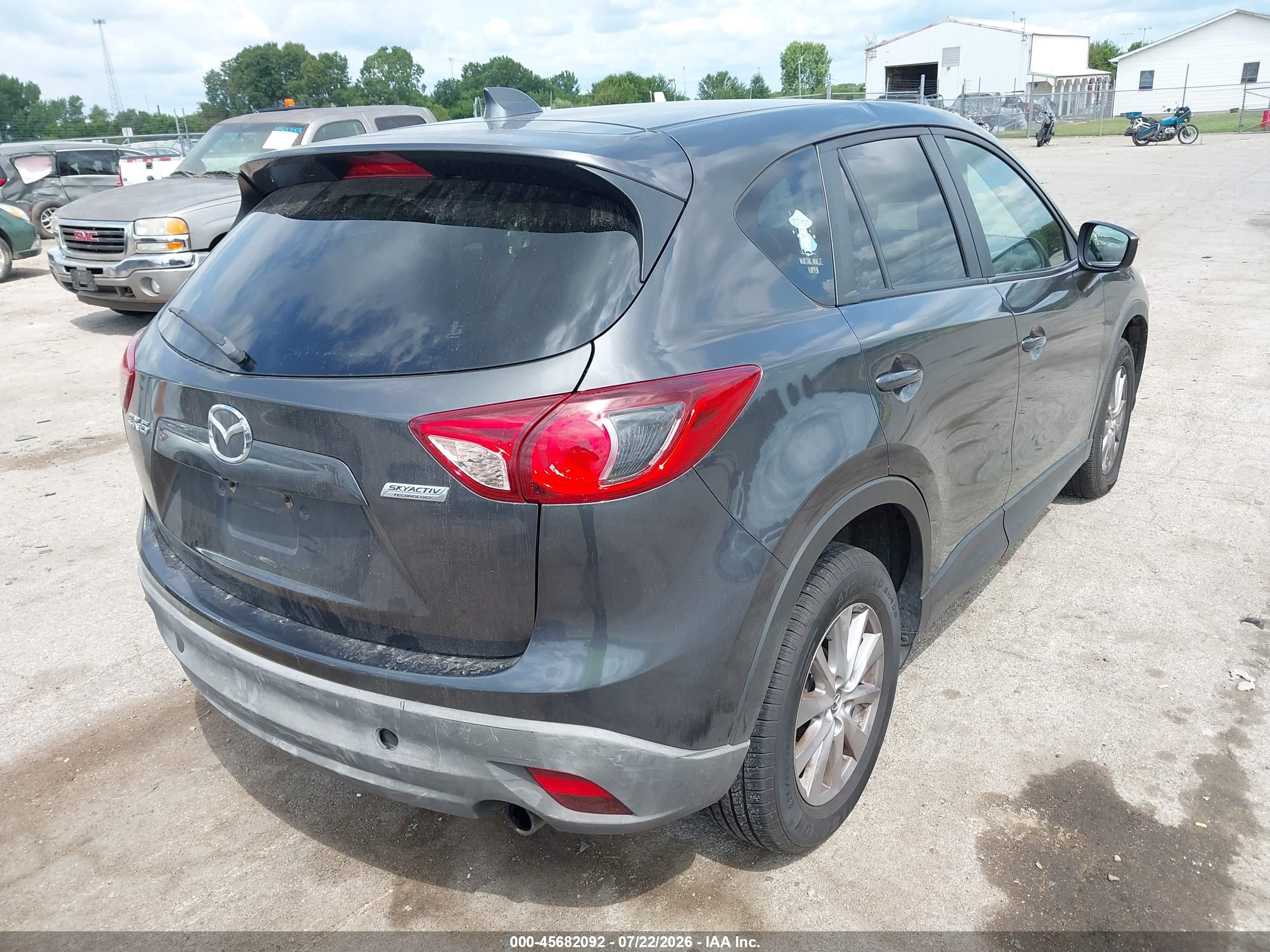 2015 Mazda Cx-5 Touring Gray vin: JM3KE2CY2F0486236