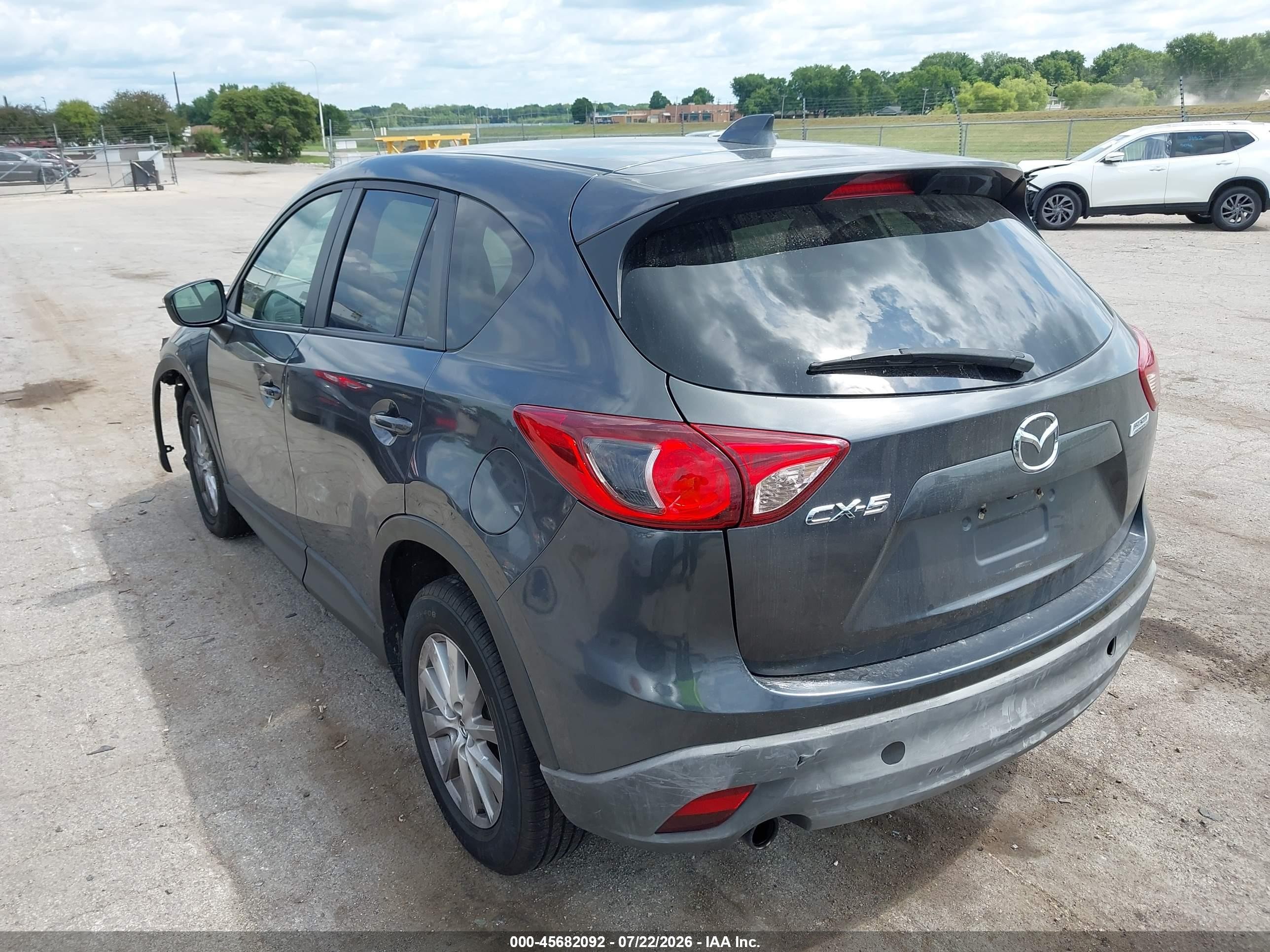 2015 Mazda Cx-5 Touring Gray vin: JM3KE2CY2F0486236