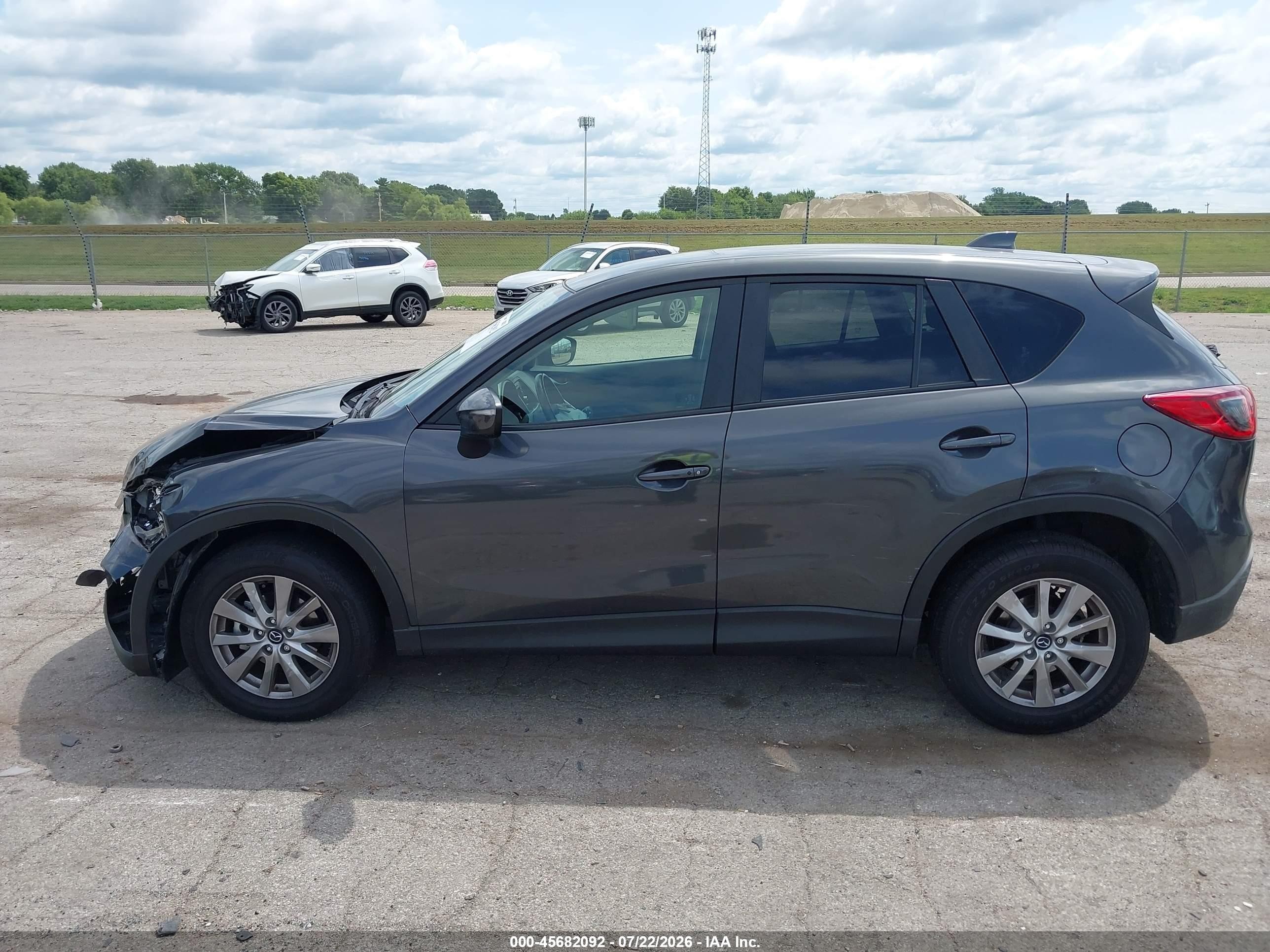 2015 Mazda Cx-5 Touring Gray vin: JM3KE2CY2F0486236