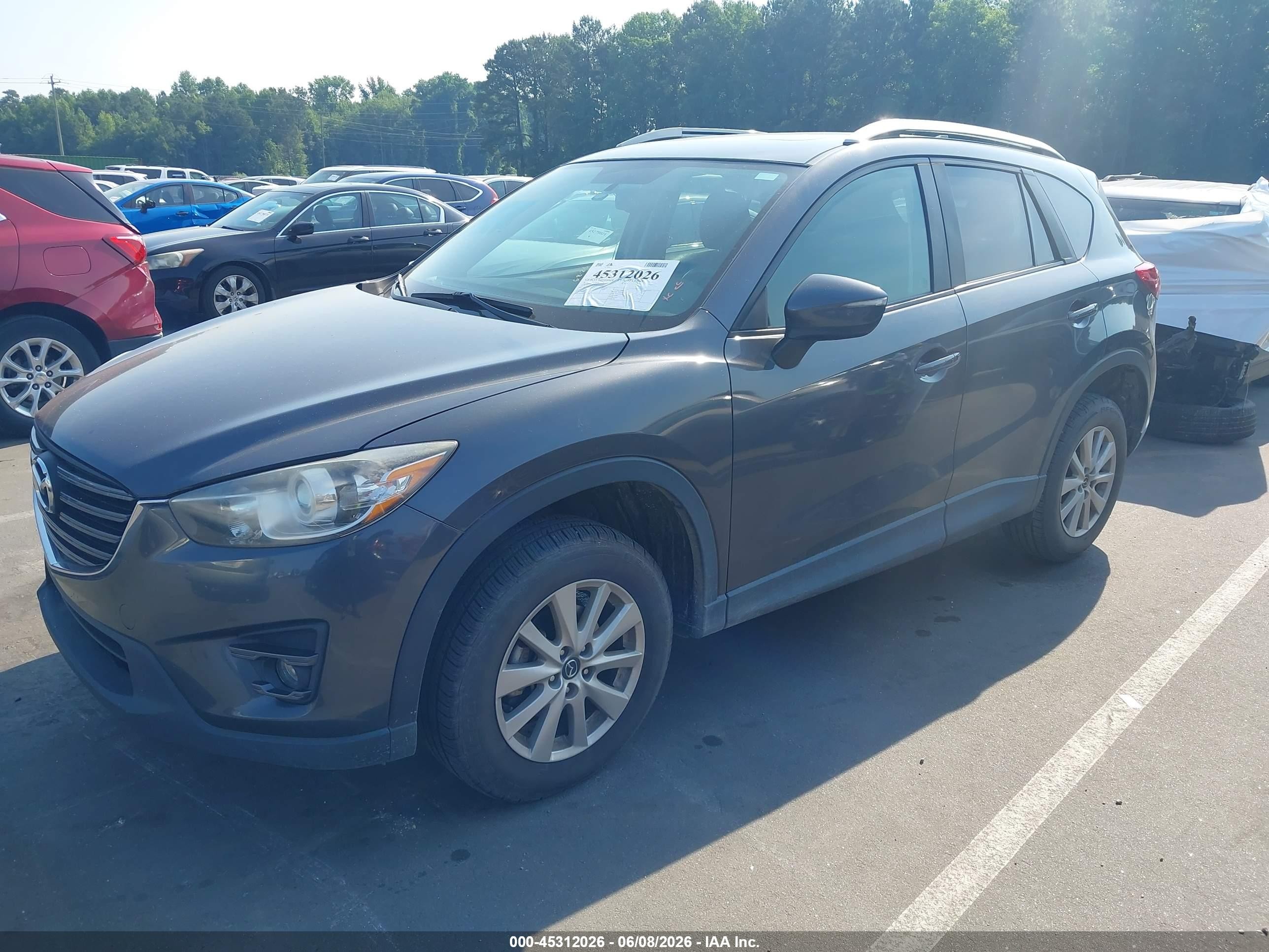 2016 Mazda Cx-5 Touring Black vin: JM3KE2CY2G0751688