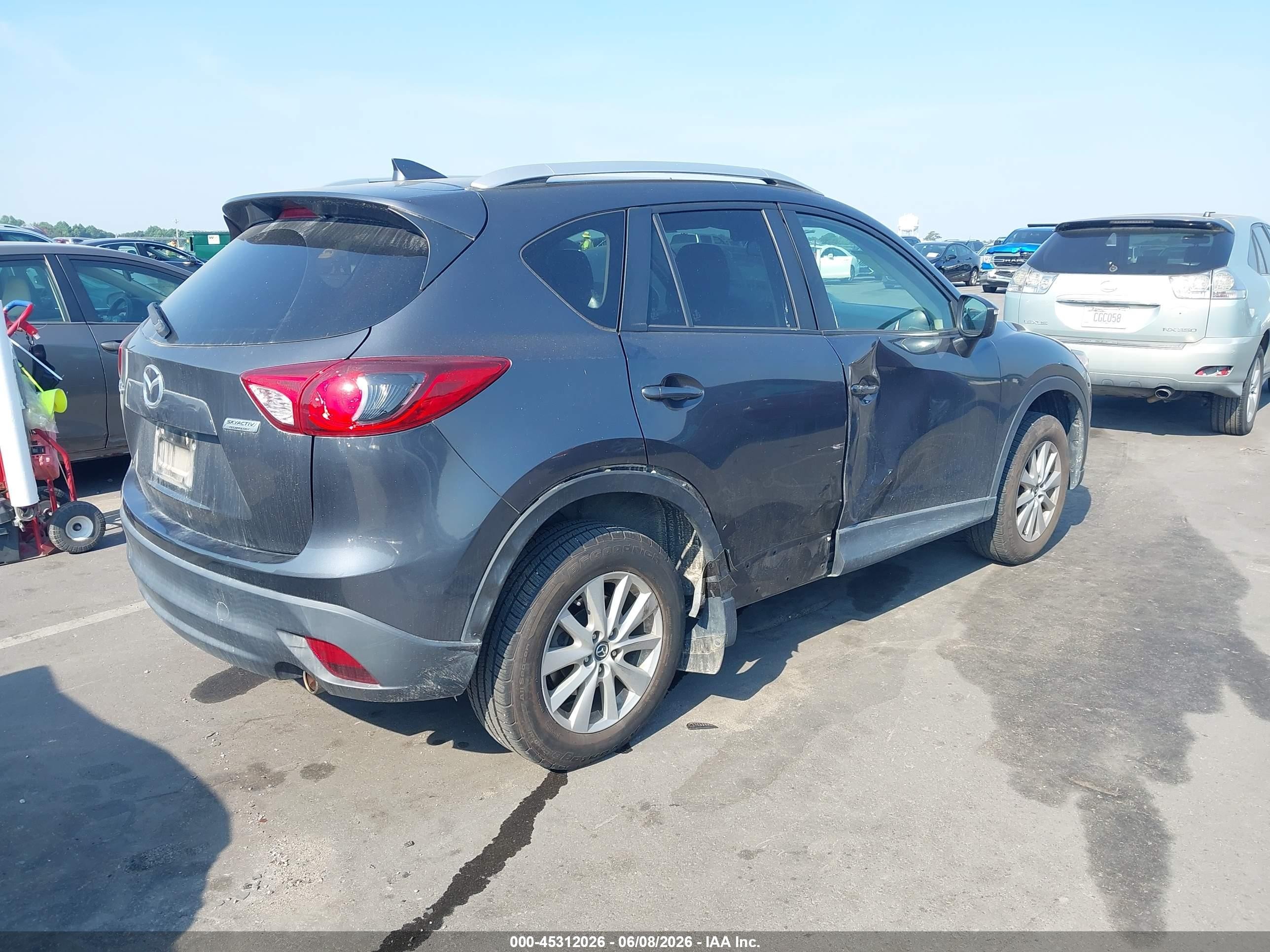 2016 Mazda Cx-5 Touring Black vin: JM3KE2CY2G0751688