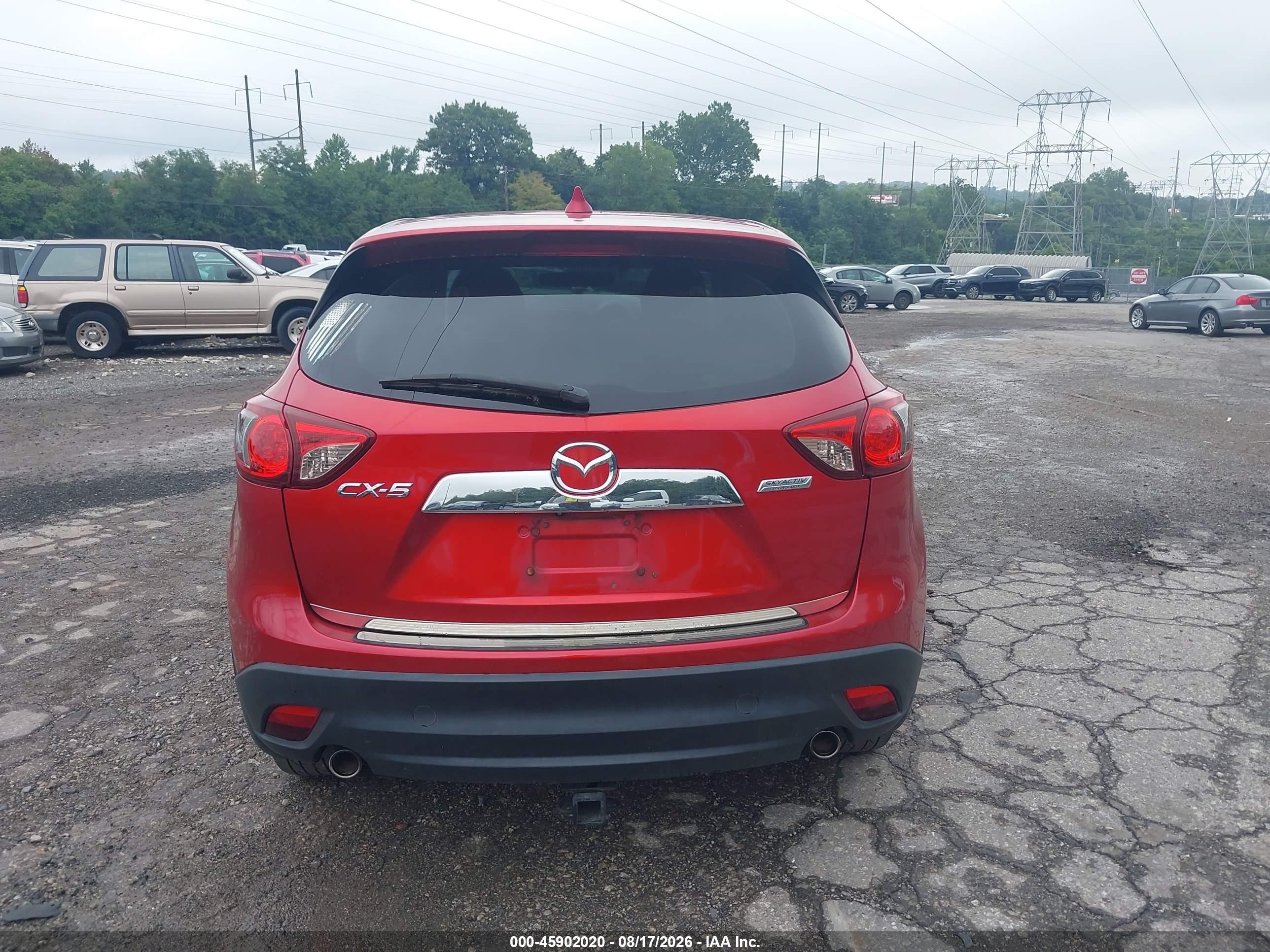 2014 Mazda Cx-5 Touring Красный vin: JM3KE2CY3E0372602