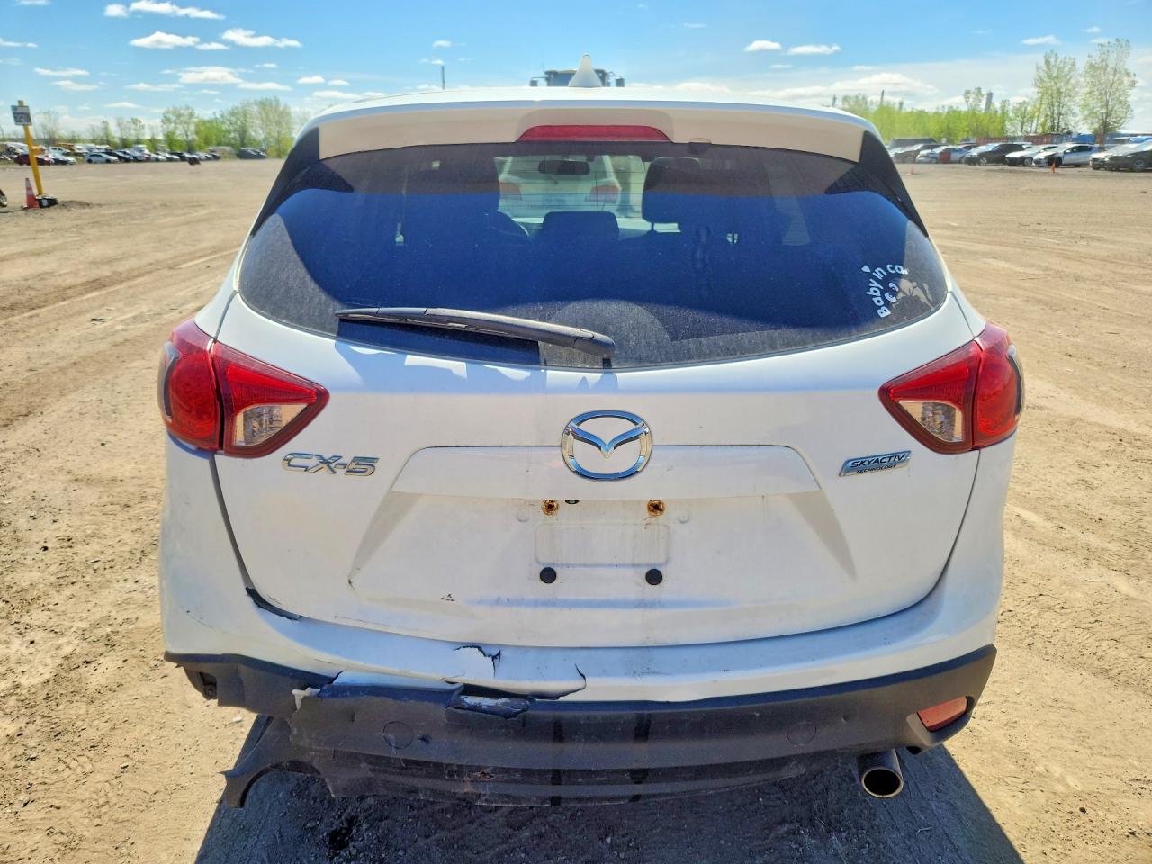 2014 Mazda Cx-5 Touring White vin: JM3KE2CY3E0407137
