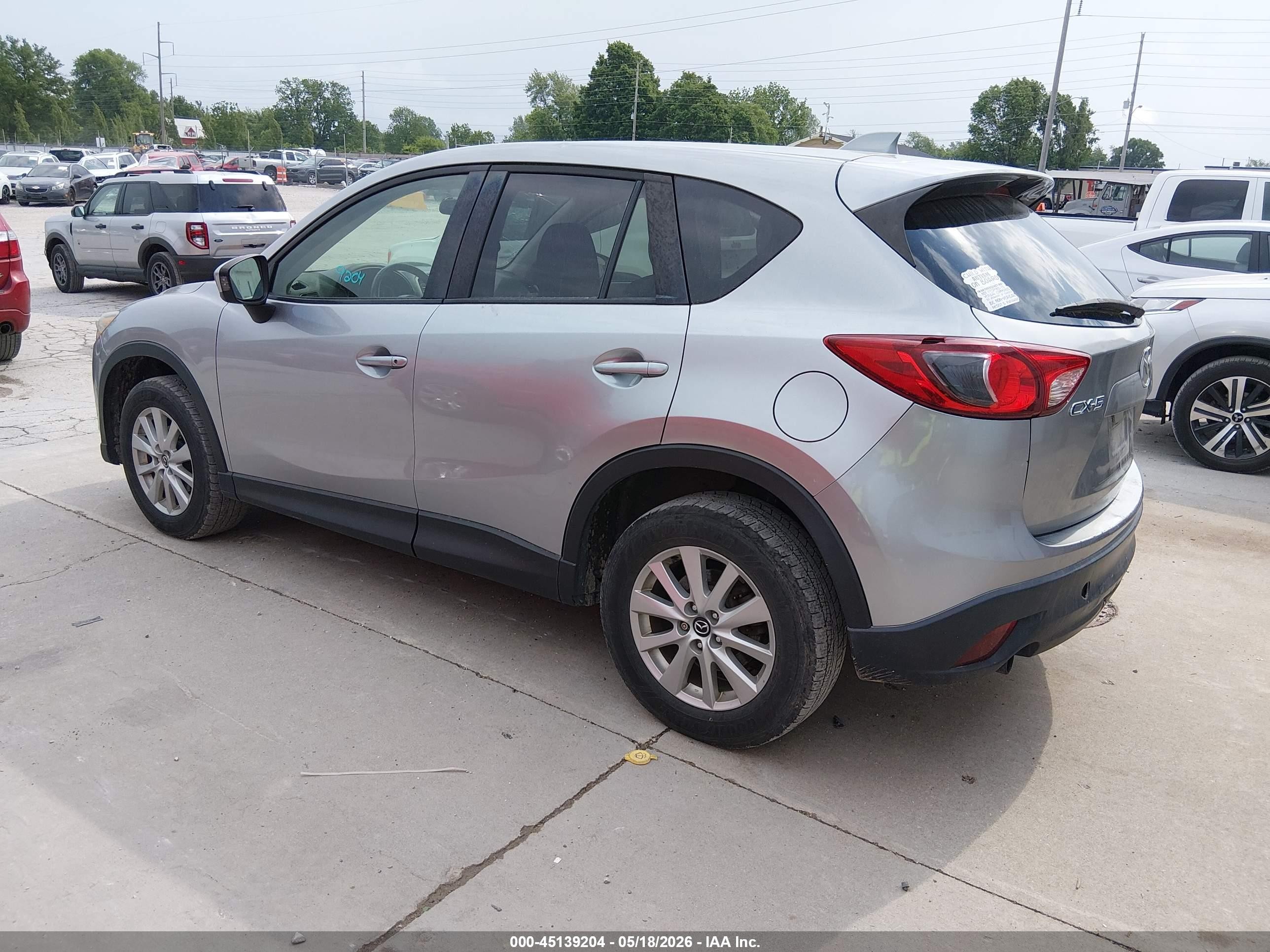 2014 Mazda Cx-5 Touring Silver vin: JM3KE2CY3E0427498