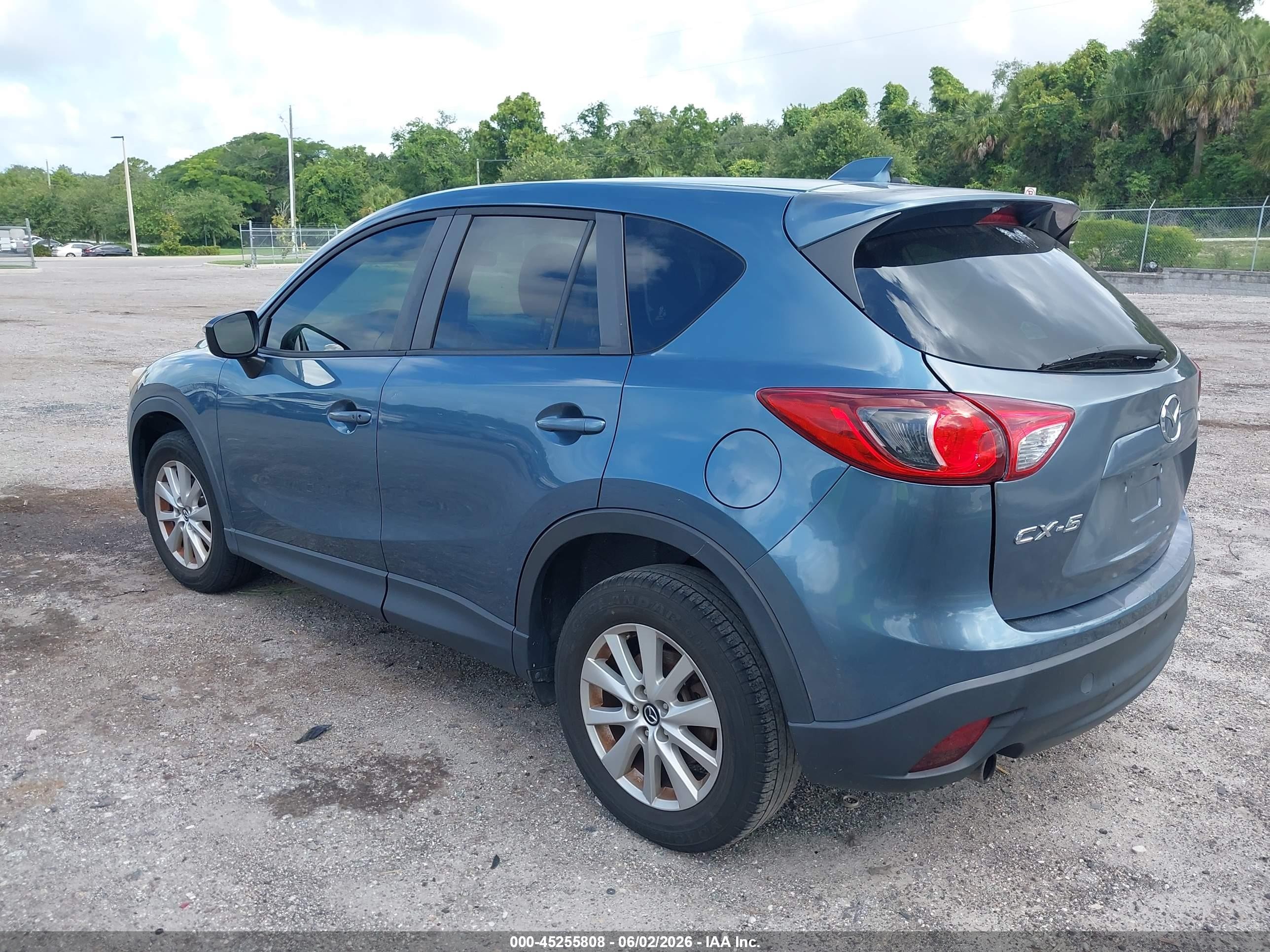 2015 Mazda Cx-5 Touring Blue vin: JM3KE2CY3F0510110