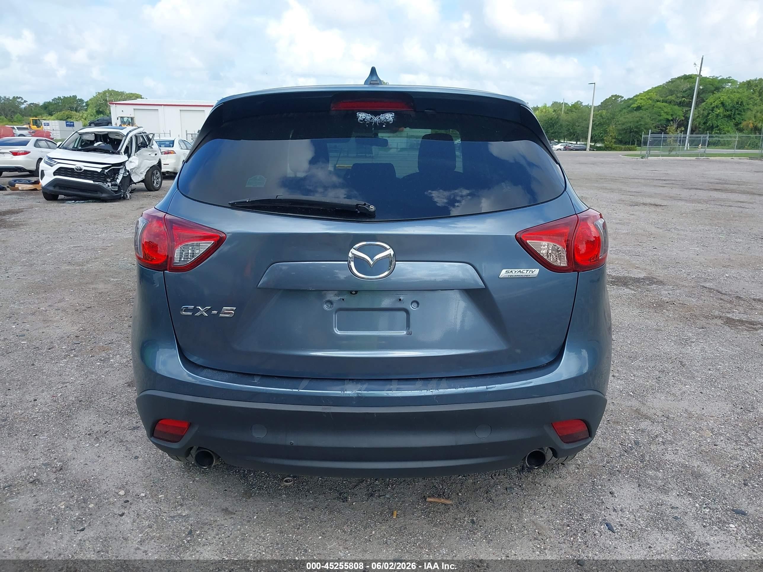 2015 Mazda Cx-5 Touring Blue vin: JM3KE2CY3F0510110
