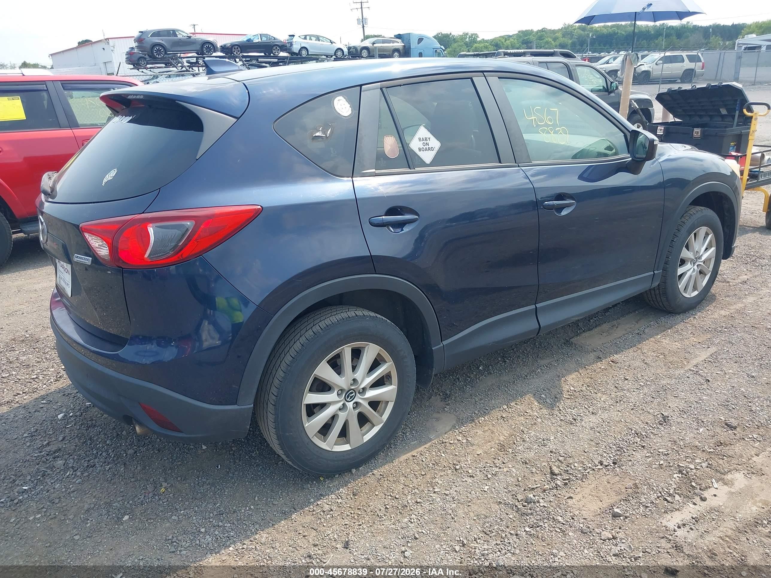 2015 Mazda Cx-5 Touring Синий vin: JM3KE2CY3F0522936