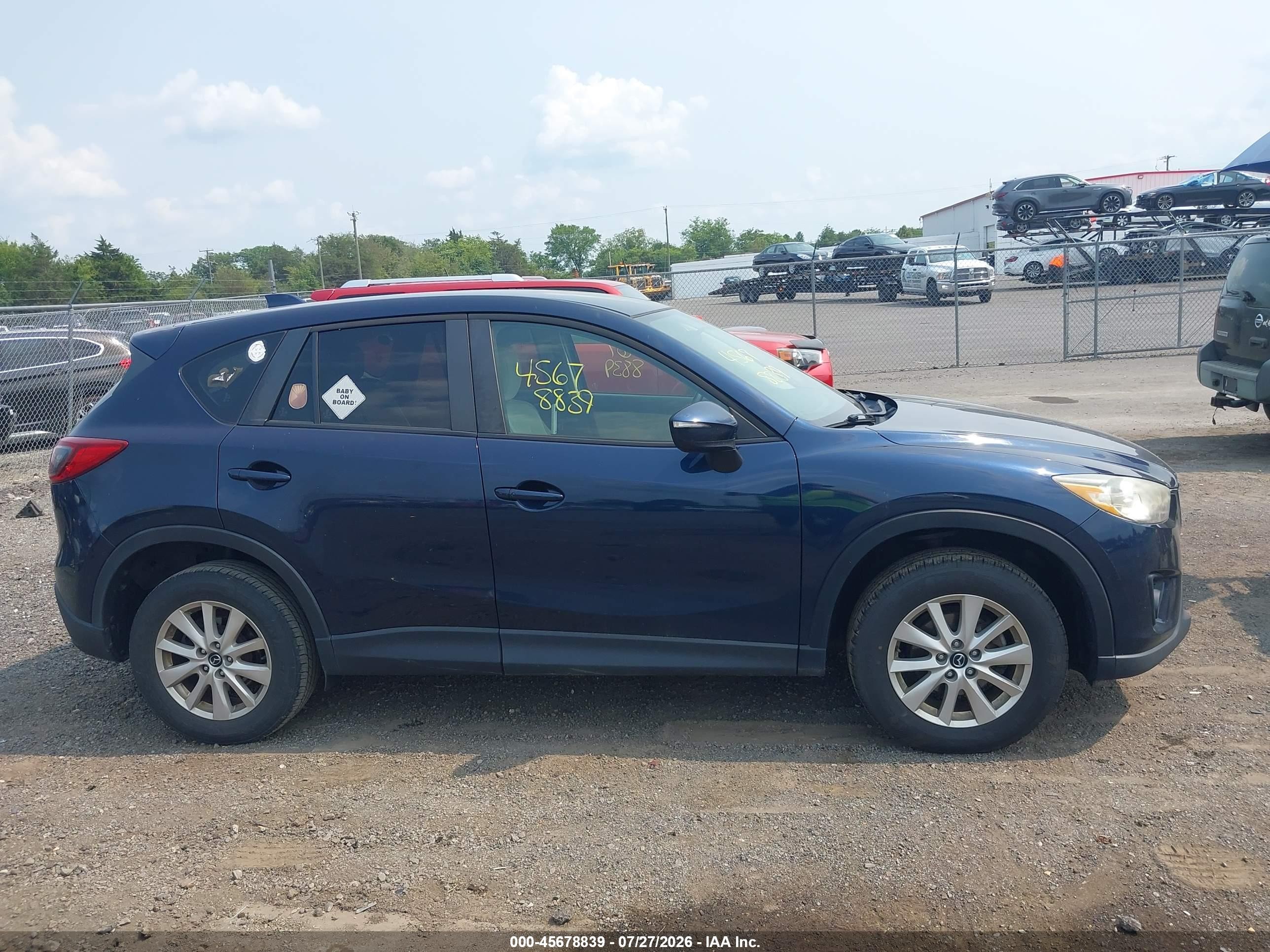 2015 Mazda Cx-5 Touring Синий vin: JM3KE2CY3F0522936