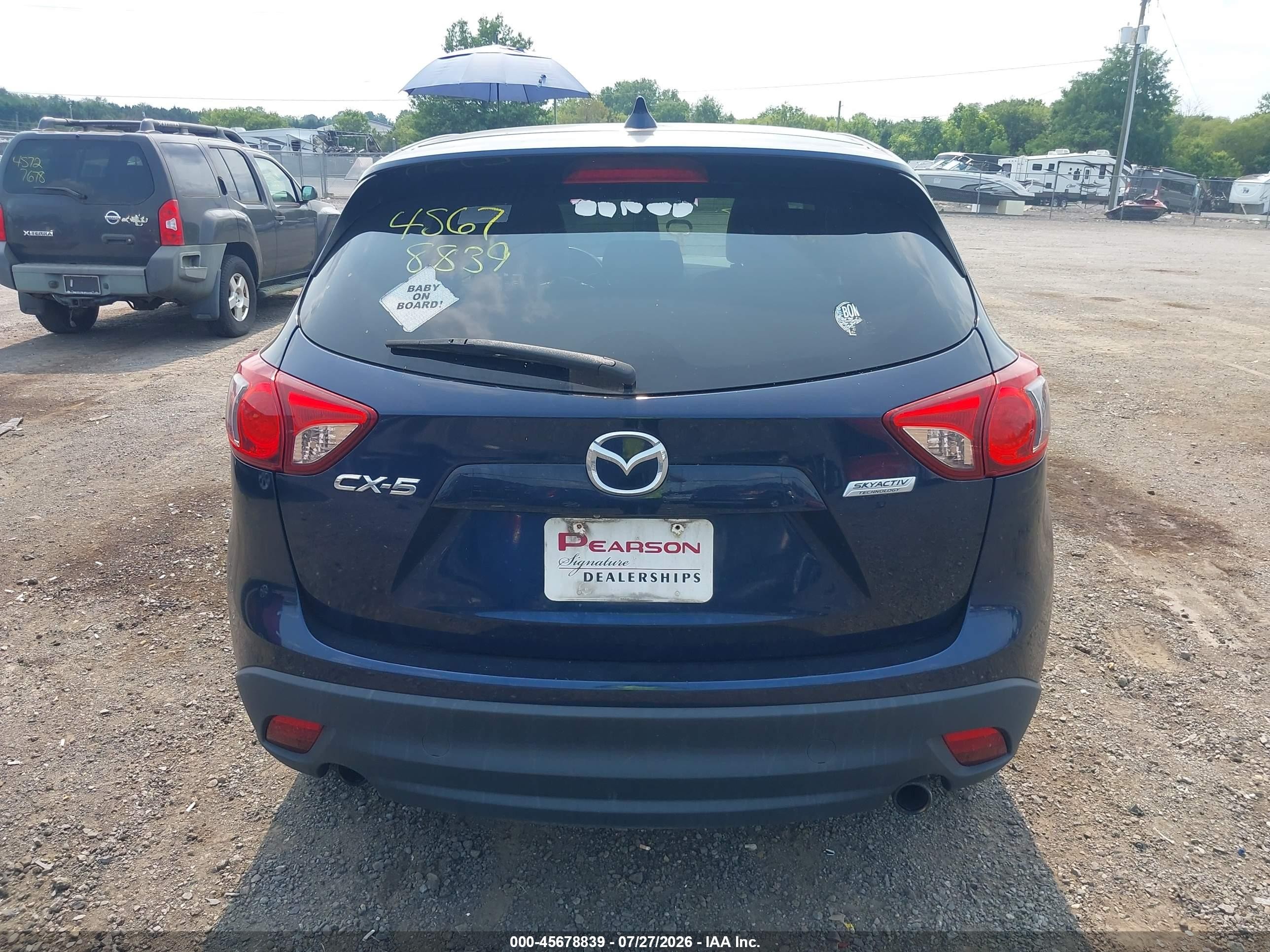 2015 Mazda Cx-5 Touring Синий vin: JM3KE2CY3F0522936