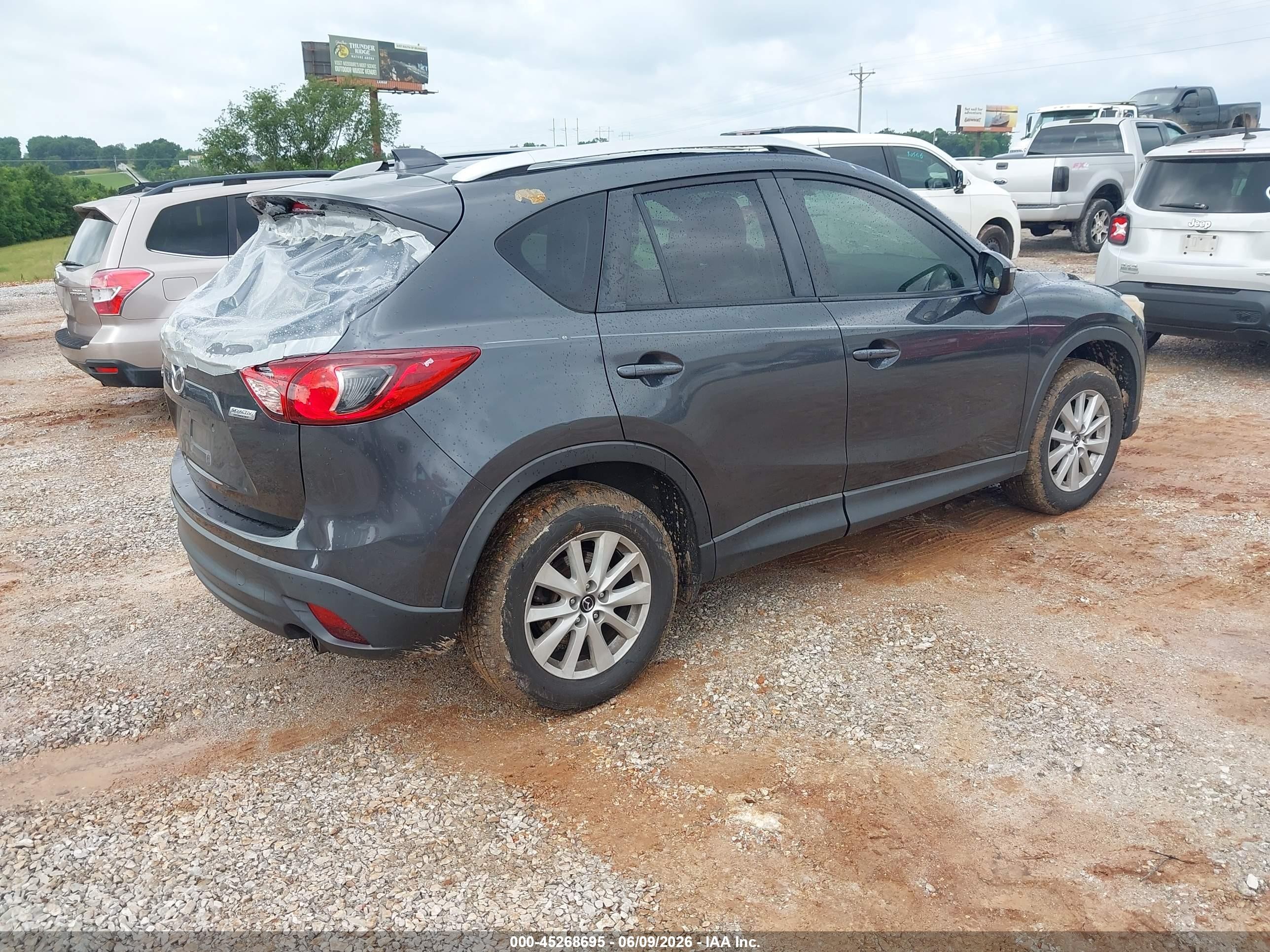 2015 Mazda Cx-5 Touring Gray vin: JM3KE2CY3F0529594