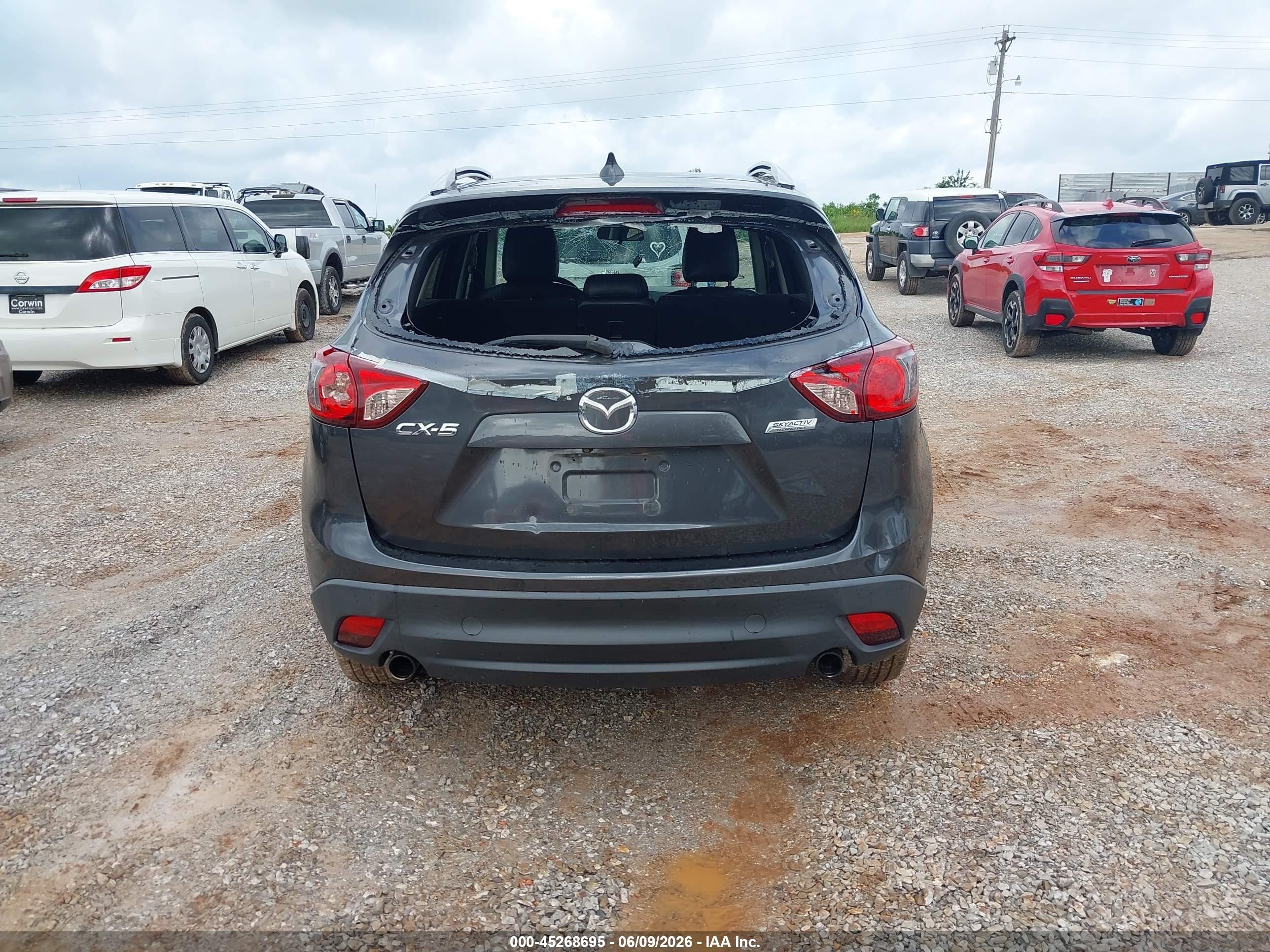 2015 Mazda Cx-5 Touring Gray vin: JM3KE2CY3F0529594