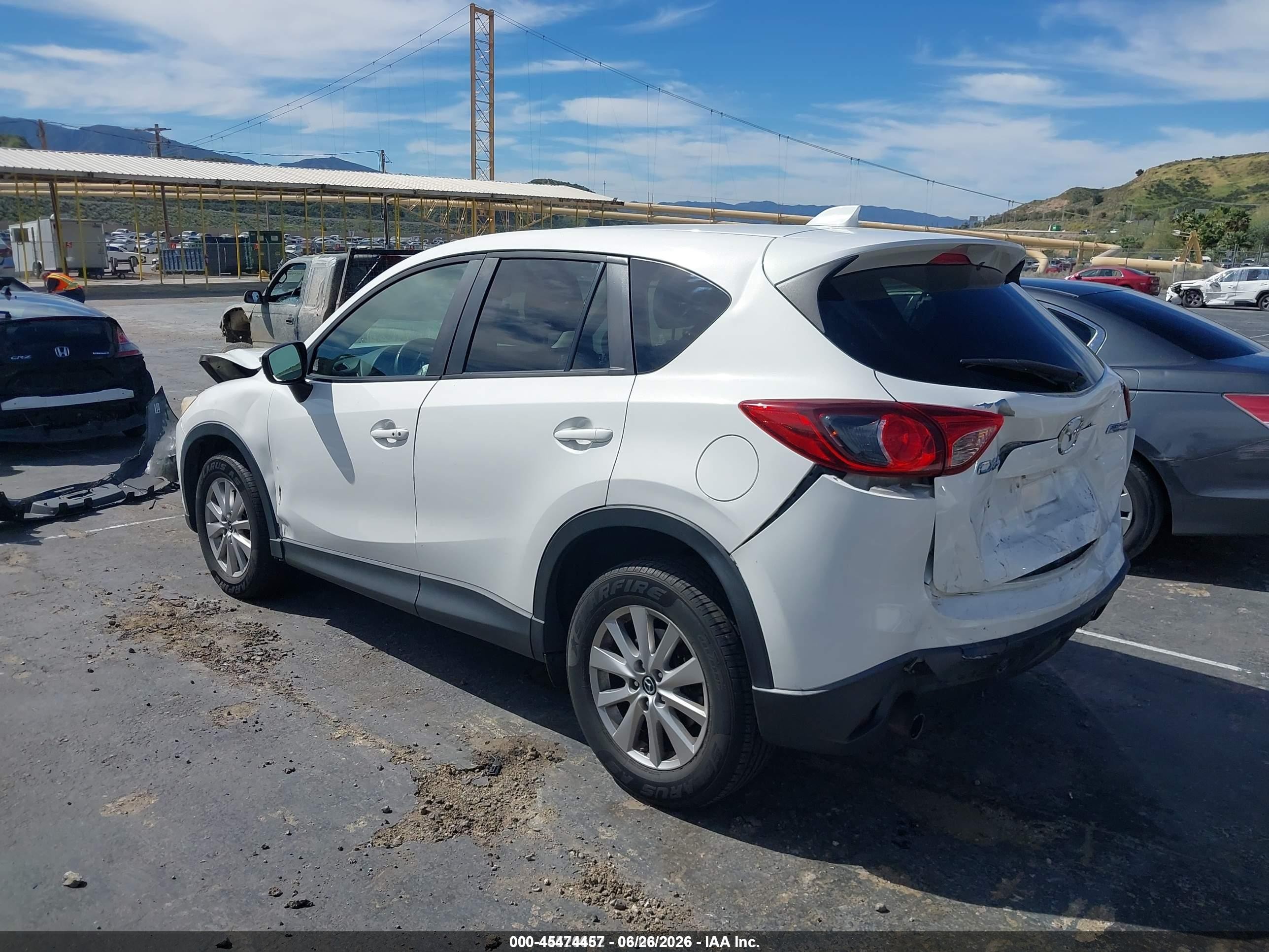 2015 Mazda Cx-5 Touring White vin: JM3KE2CY3F0551532
