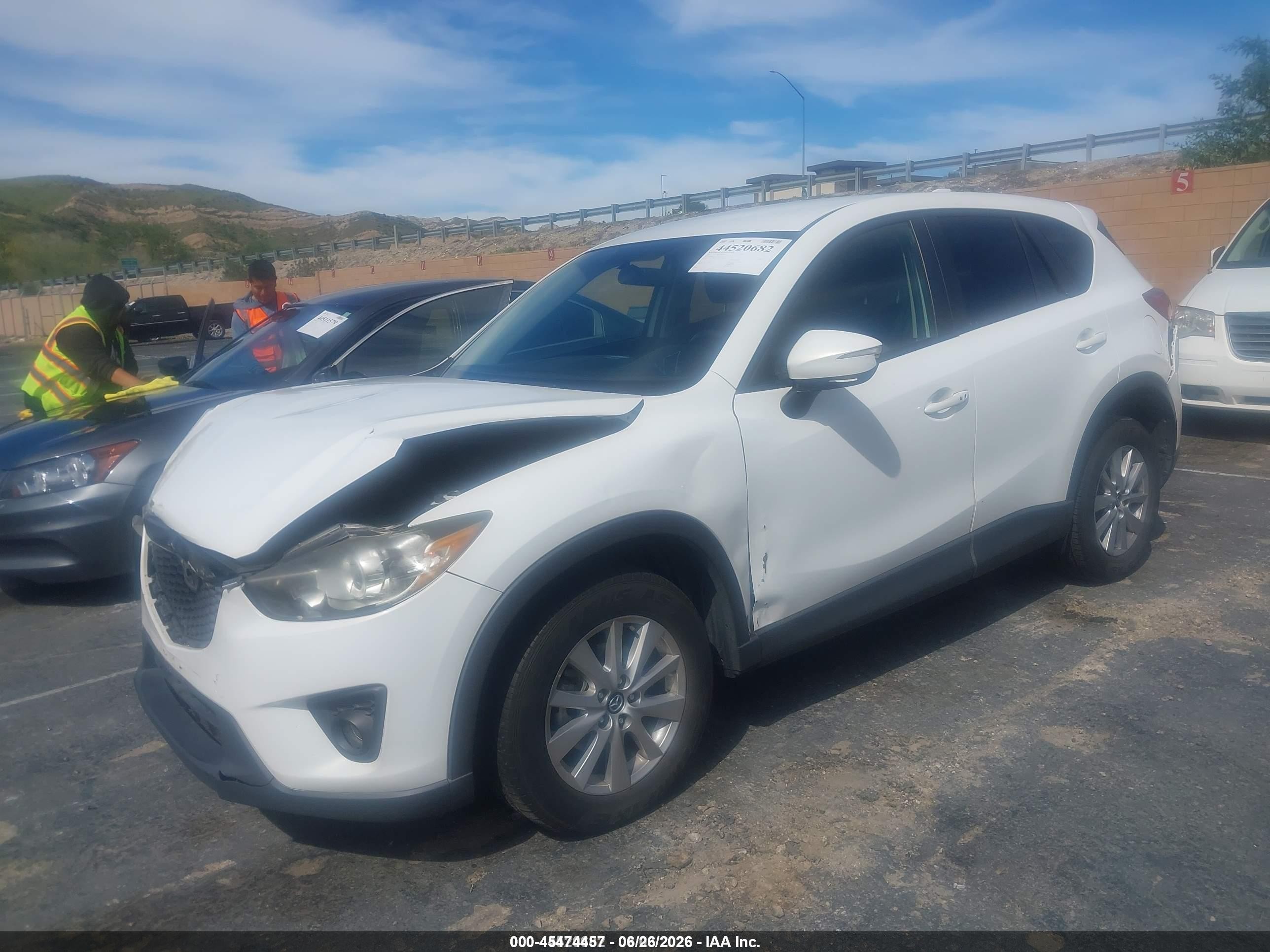2015 Mazda Cx-5 Touring White vin: JM3KE2CY3F0551532