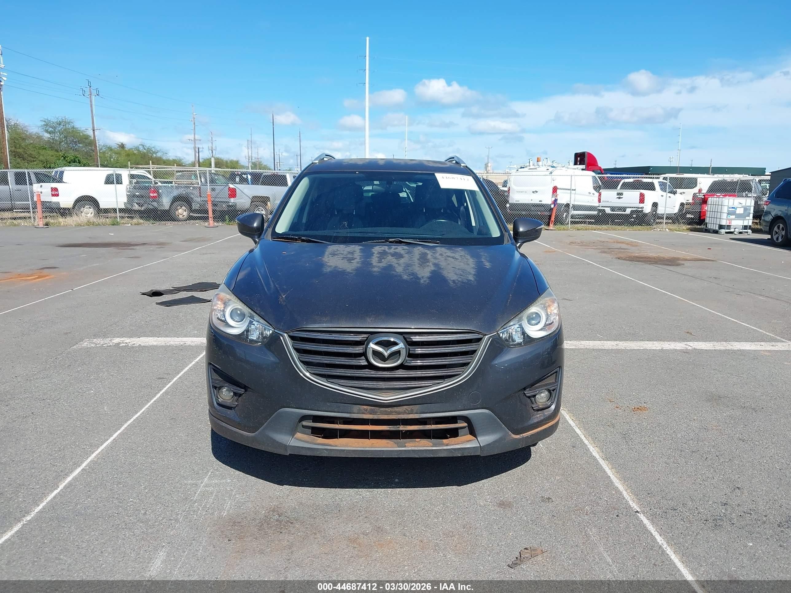 2016 Mazda Cx-5 Touring Gray vin: JM3KE2CY3G0896173