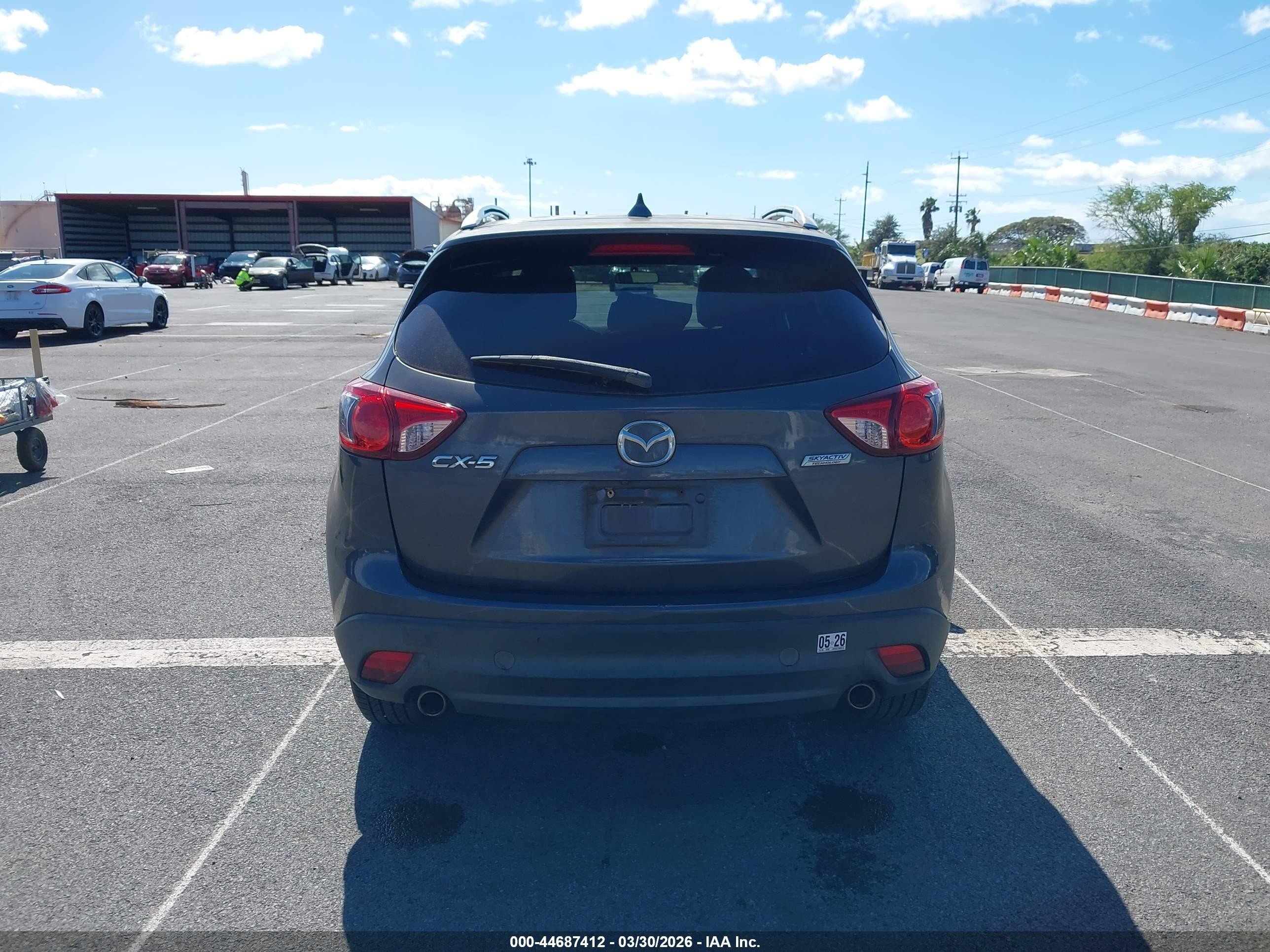 2016 Mazda Cx-5 Touring Gray vin: JM3KE2CY3G0896173