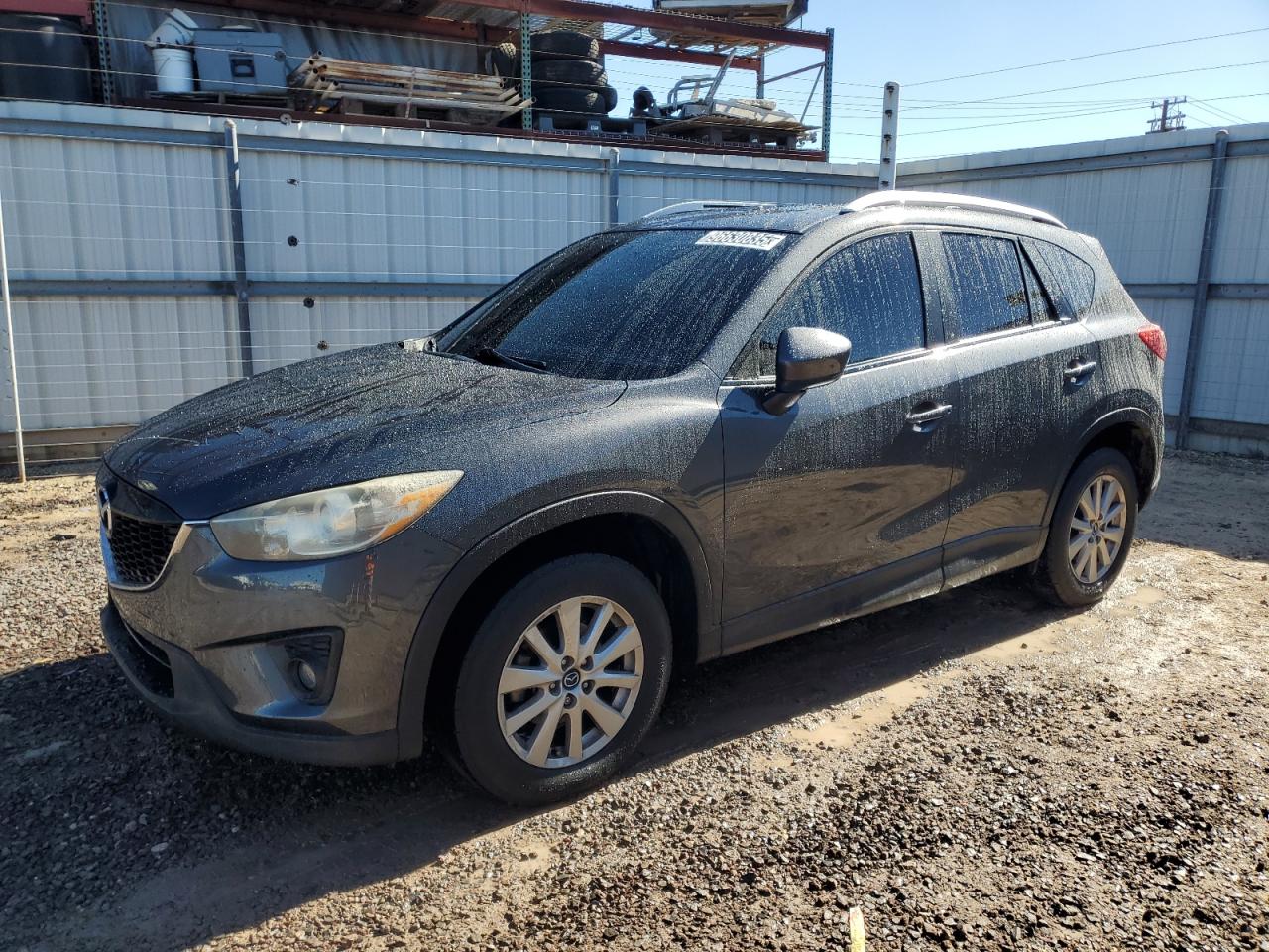 2014 Mazda Cx-5 Charcoal vin: JM3KE2CY4E0414386 Damage: Left Front Tire, Worn, Replacement Required
