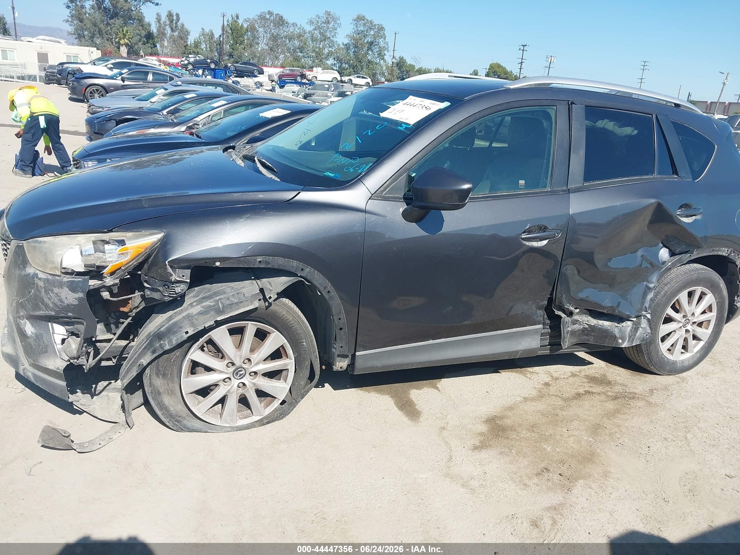 2014 Mazda Cx-5 Touring Gray vin: JM3KE2CY5E0332991