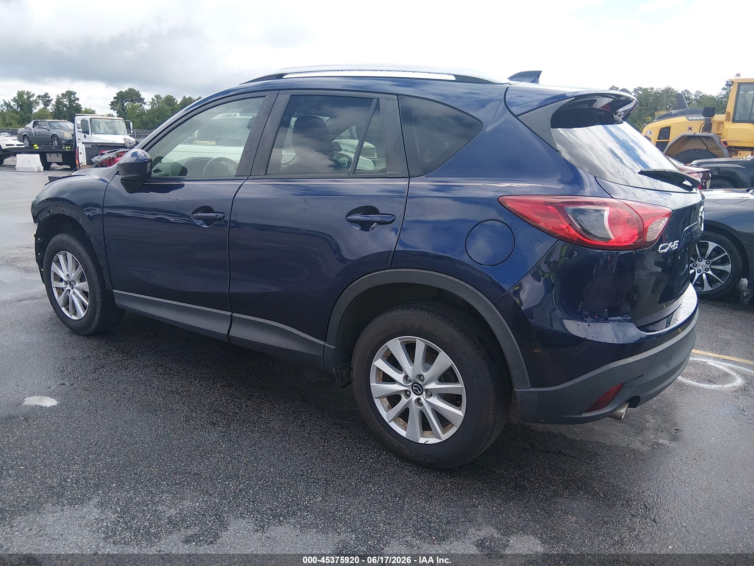 2014 Mazda Cx-5 Touring Blue vin: JM3KE2CY6E0306562