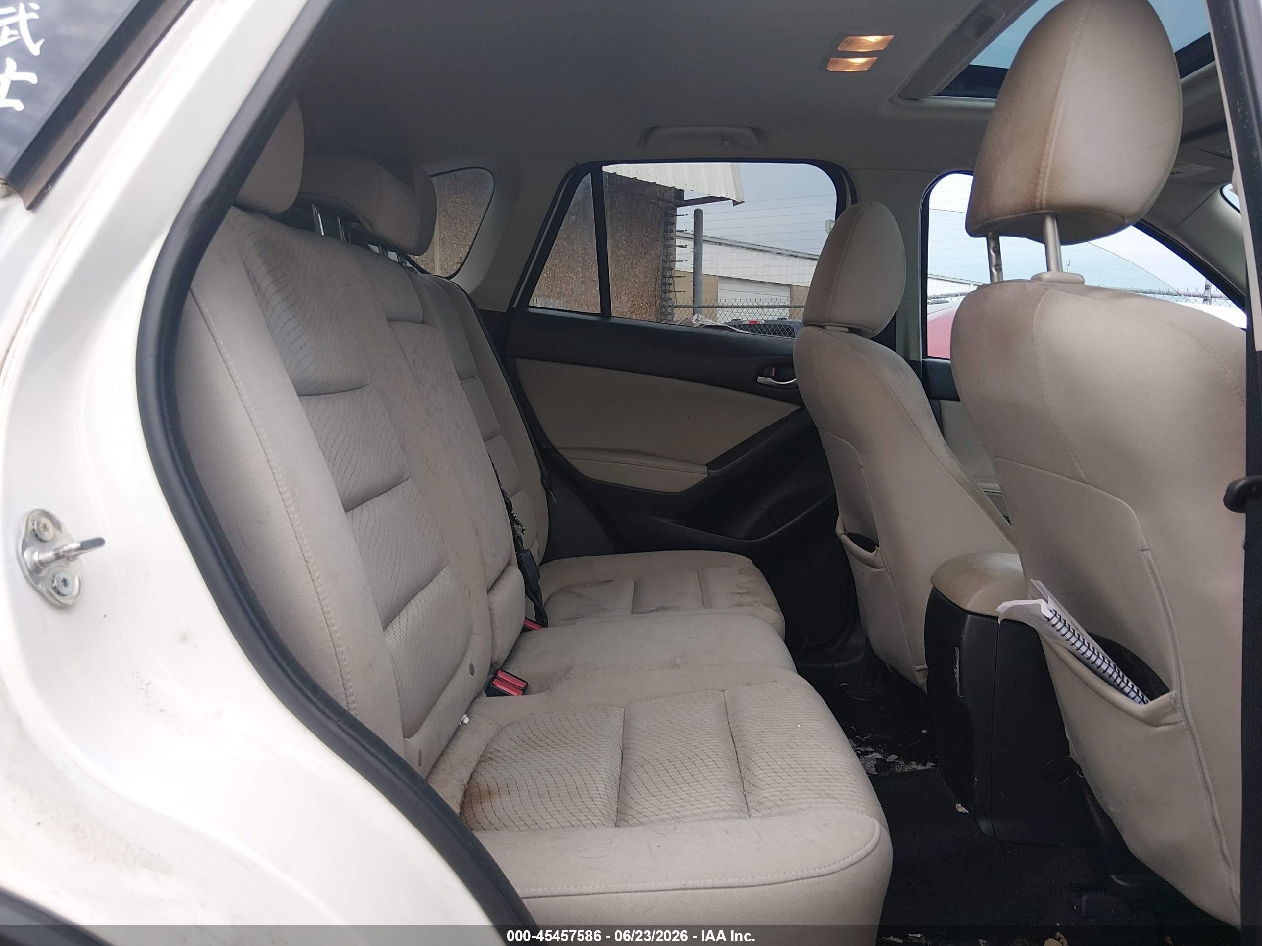 2014 Mazda Cx-5 Touring White vin: JM3KE2CY6E0330151