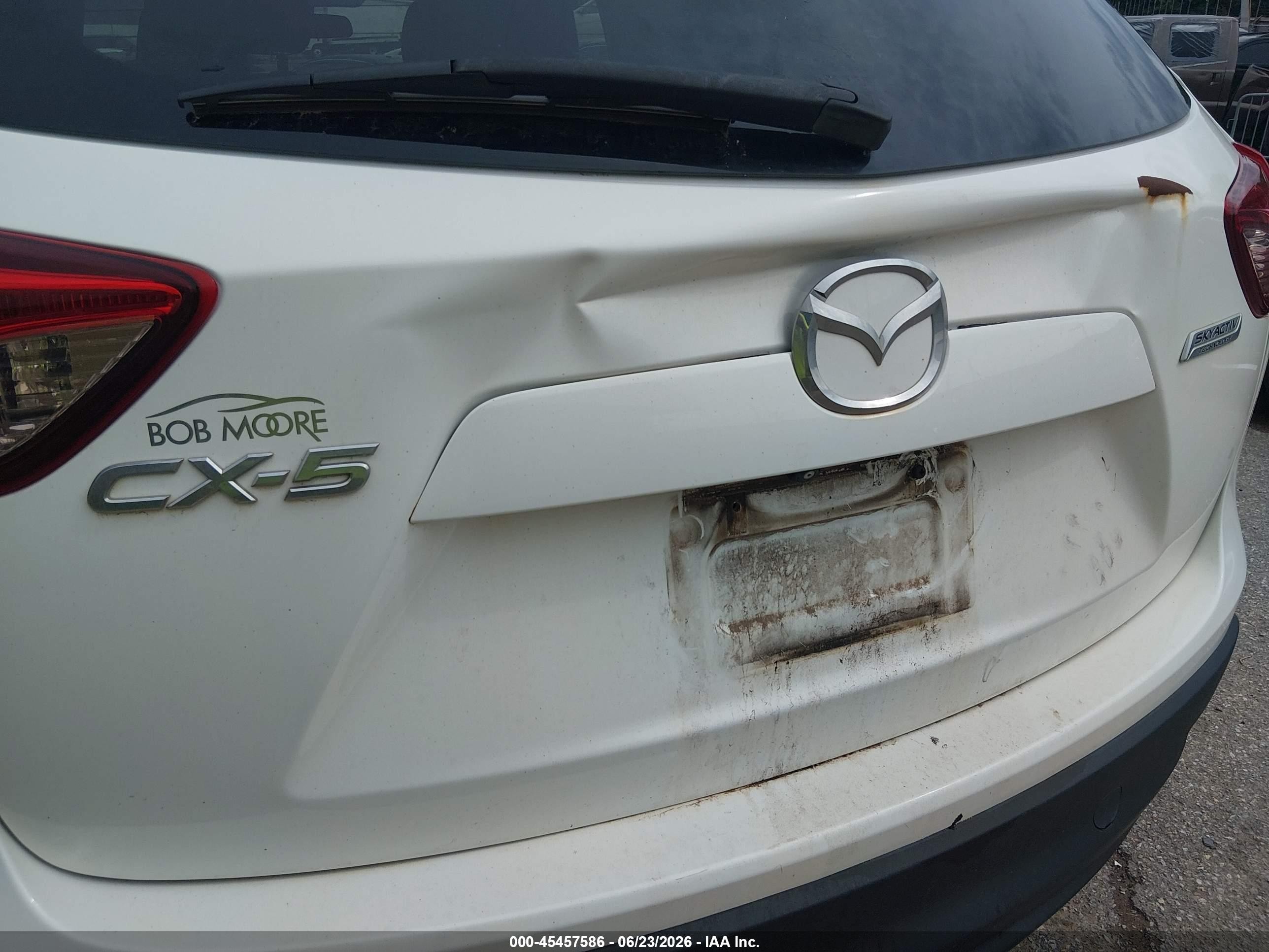 2014 Mazda Cx-5 Touring White vin: JM3KE2CY6E0330151