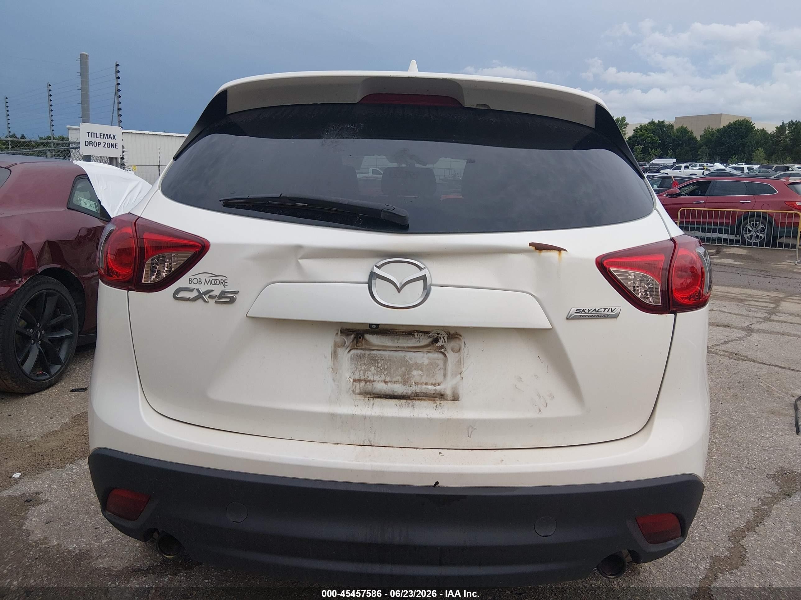 2014 Mazda Cx-5 Touring White vin: JM3KE2CY6E0330151