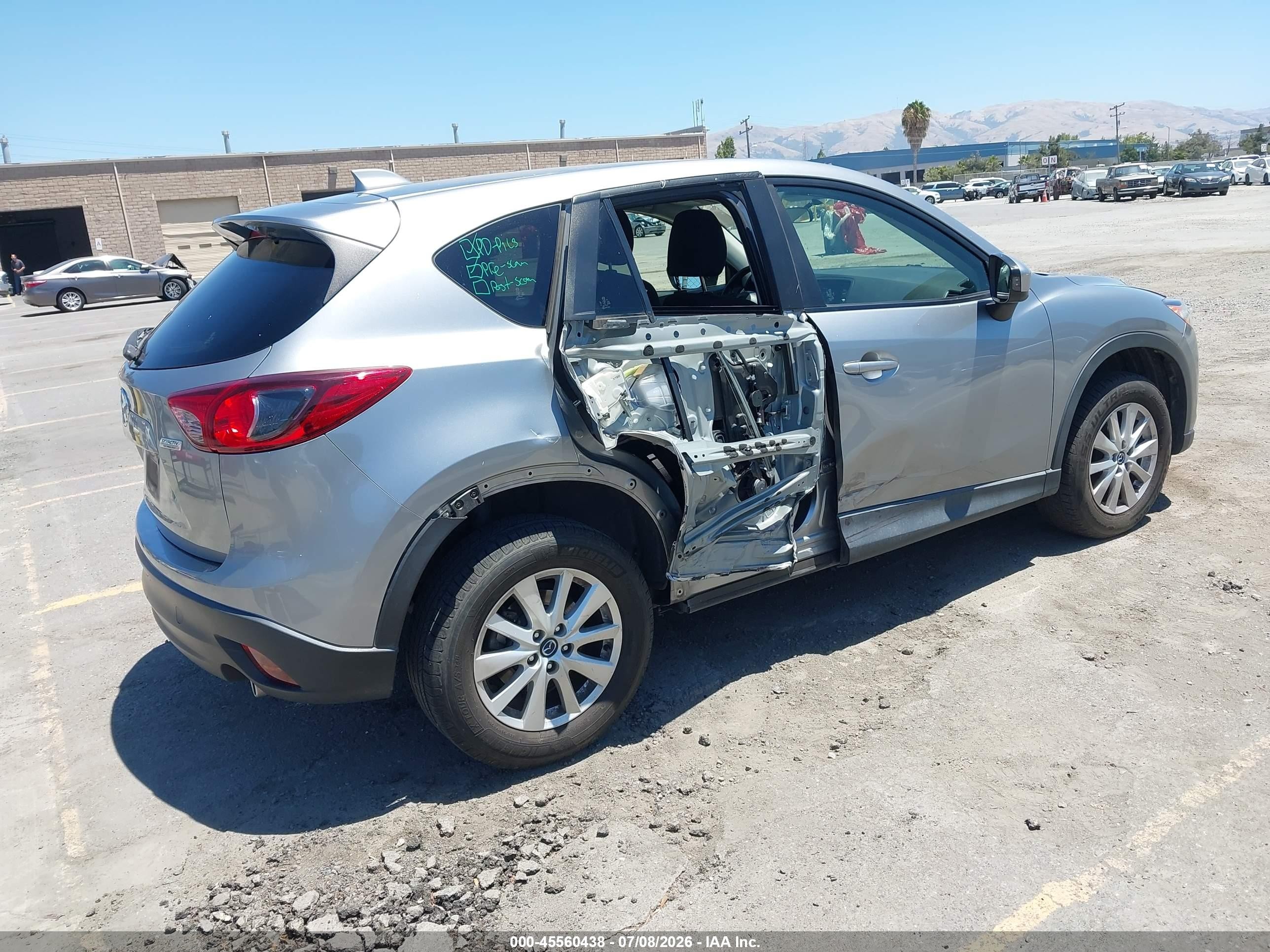 2014 Mazda Cx-5 Touring Серебряный vin: JM3KE2CY6E0390978